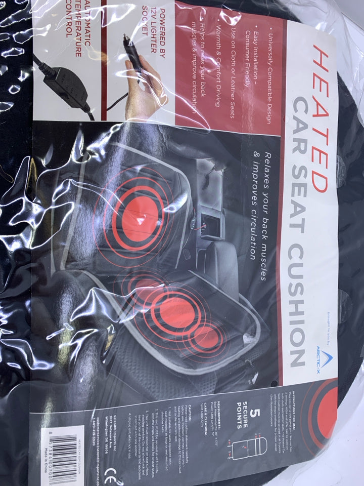 NIP HEATED CAR SEAT CUSHION.