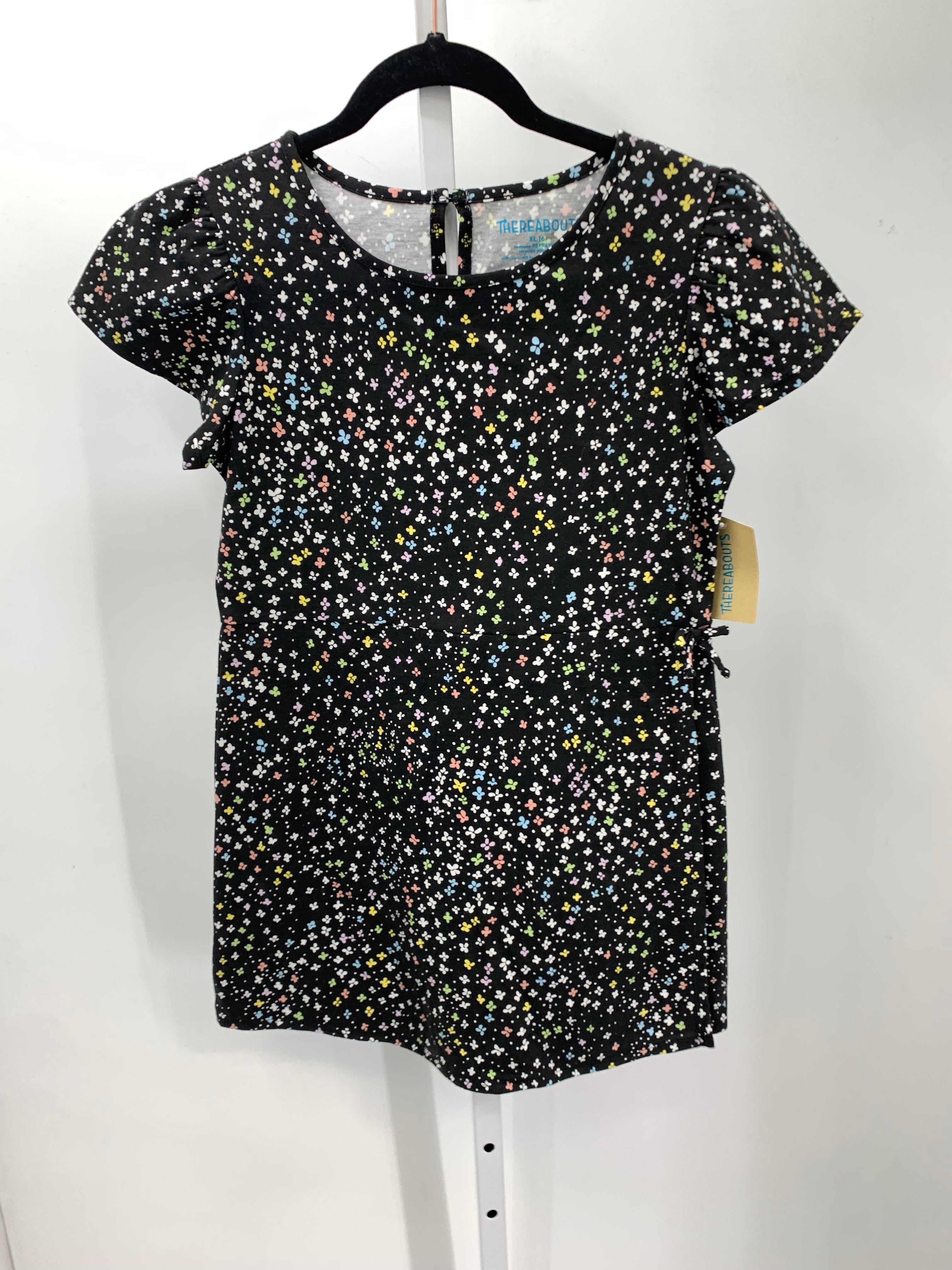 Thereabouts Size 16 Girls Short Slv. Romper