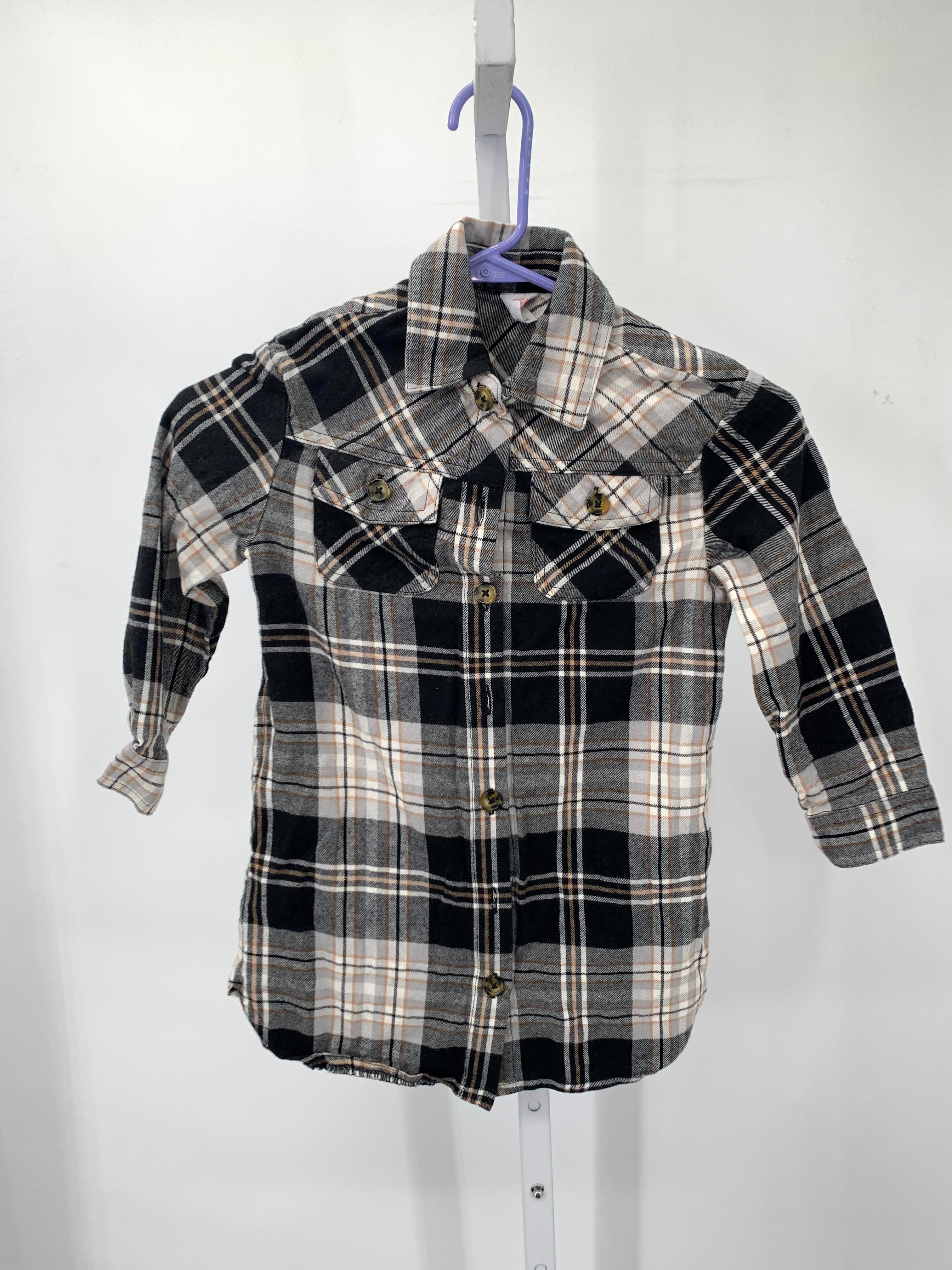 PLAID BTN DOWN