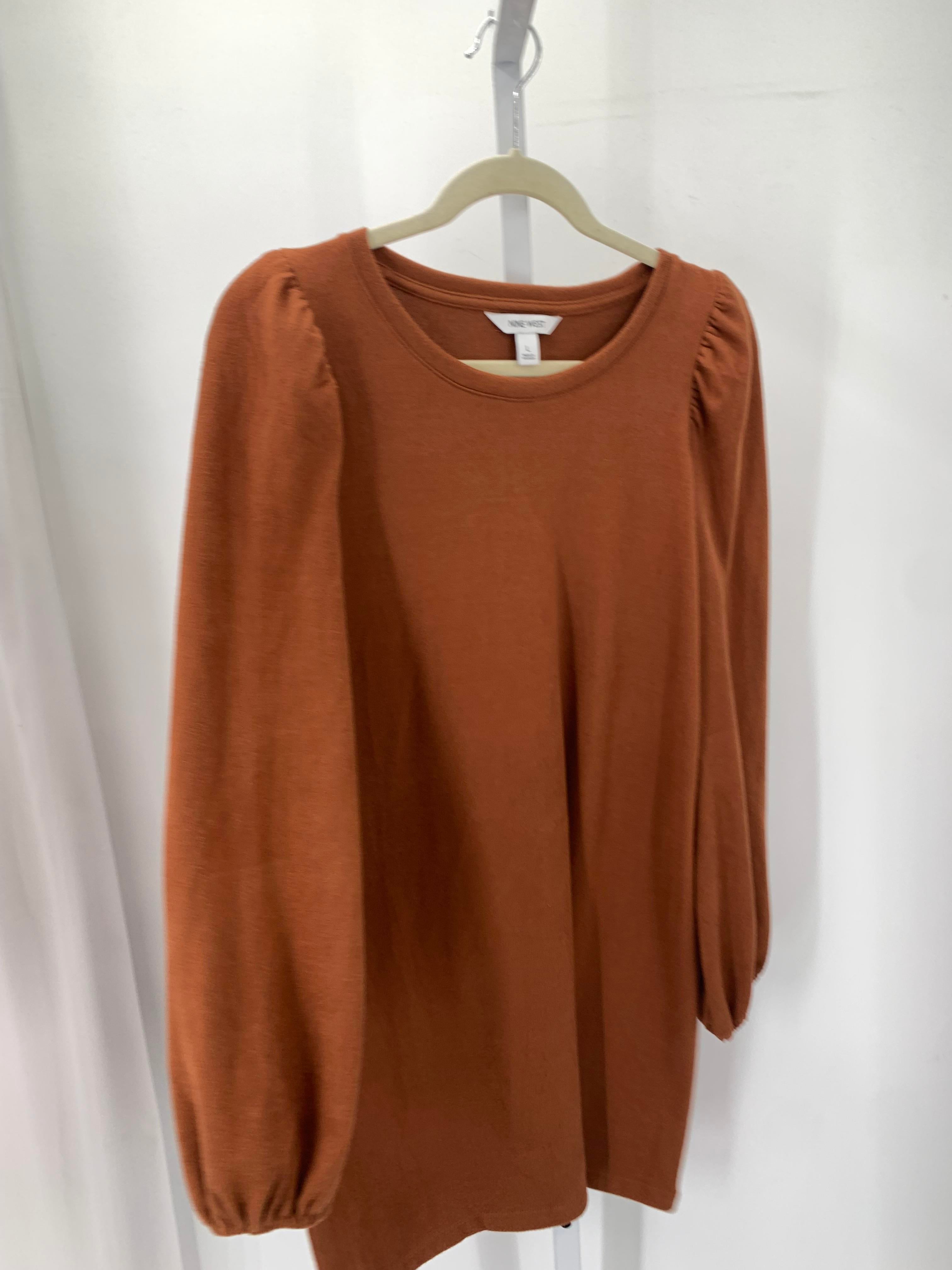 Nine West Size Large Misses Long Sleeve Dress