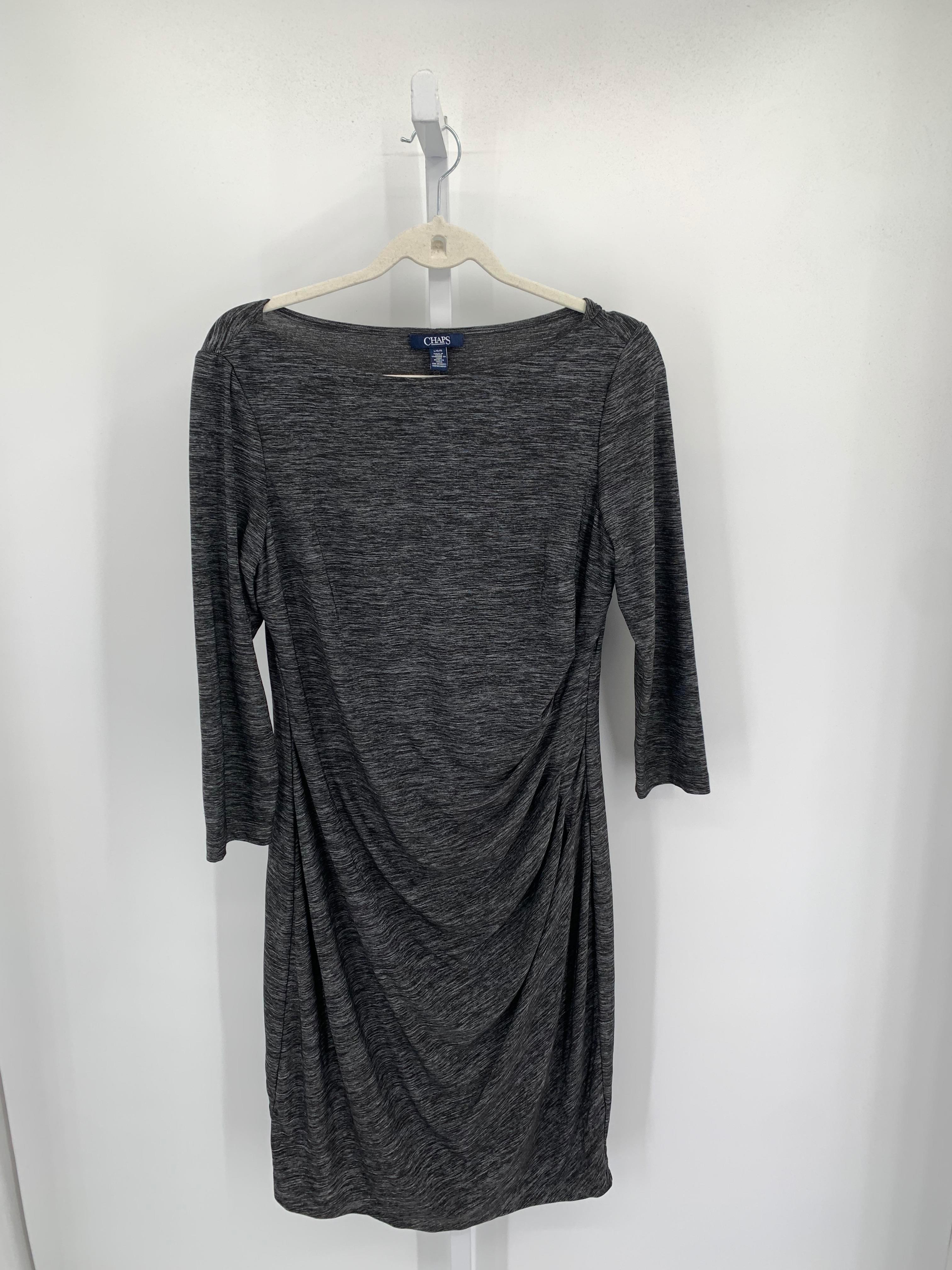 Chaps Size Large Misses 3/4 Sleeve Dress