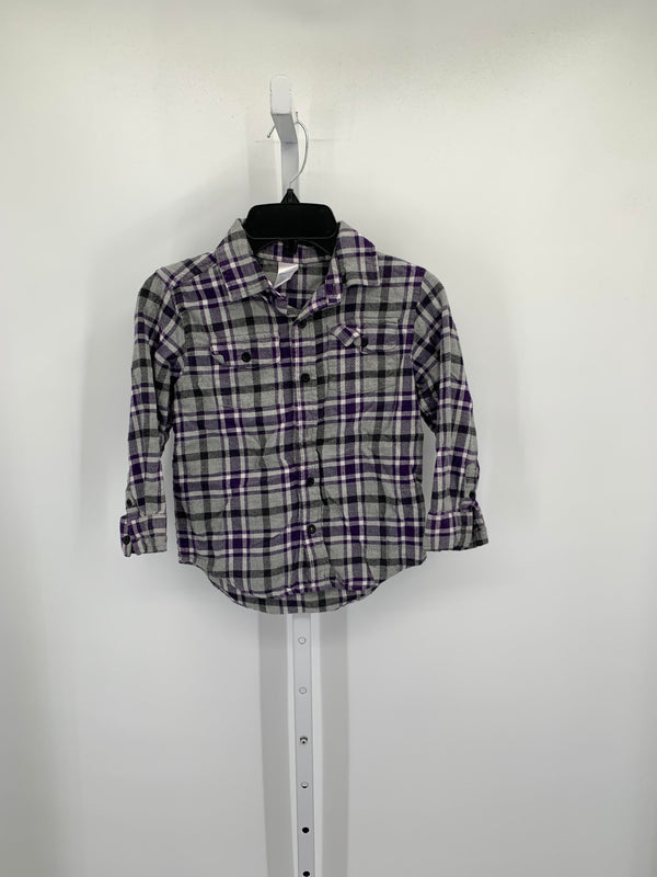 PURPLE PLAID BUTTON DOWN