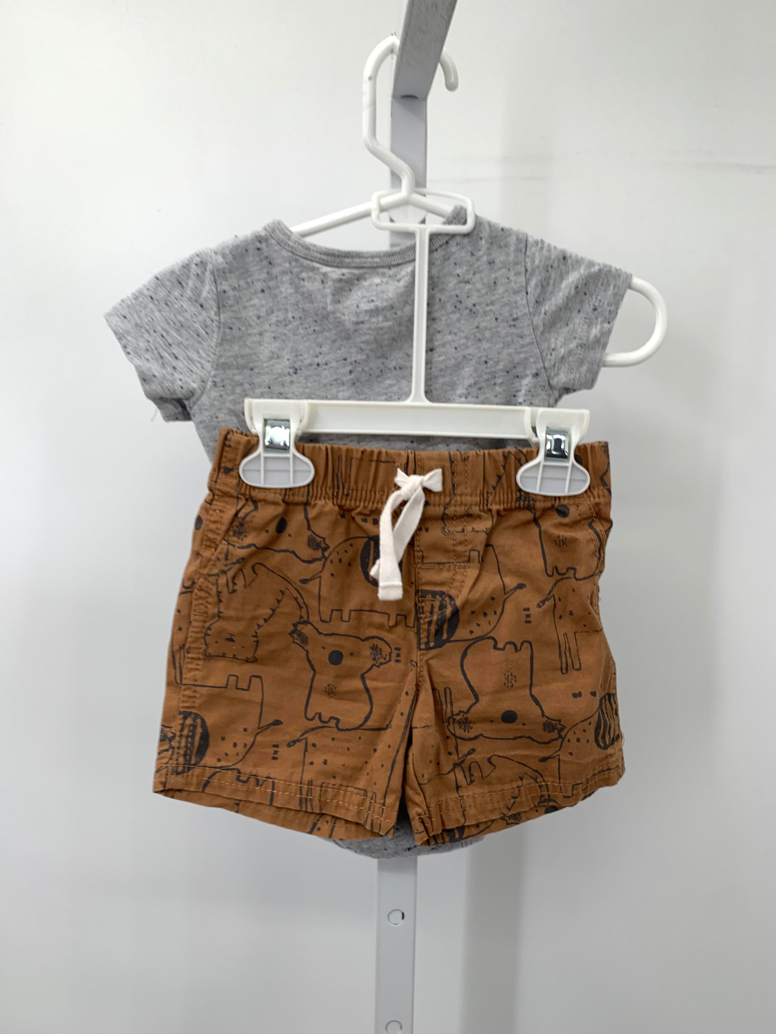 SPECKS SHIRT AND BROWN SHORTS