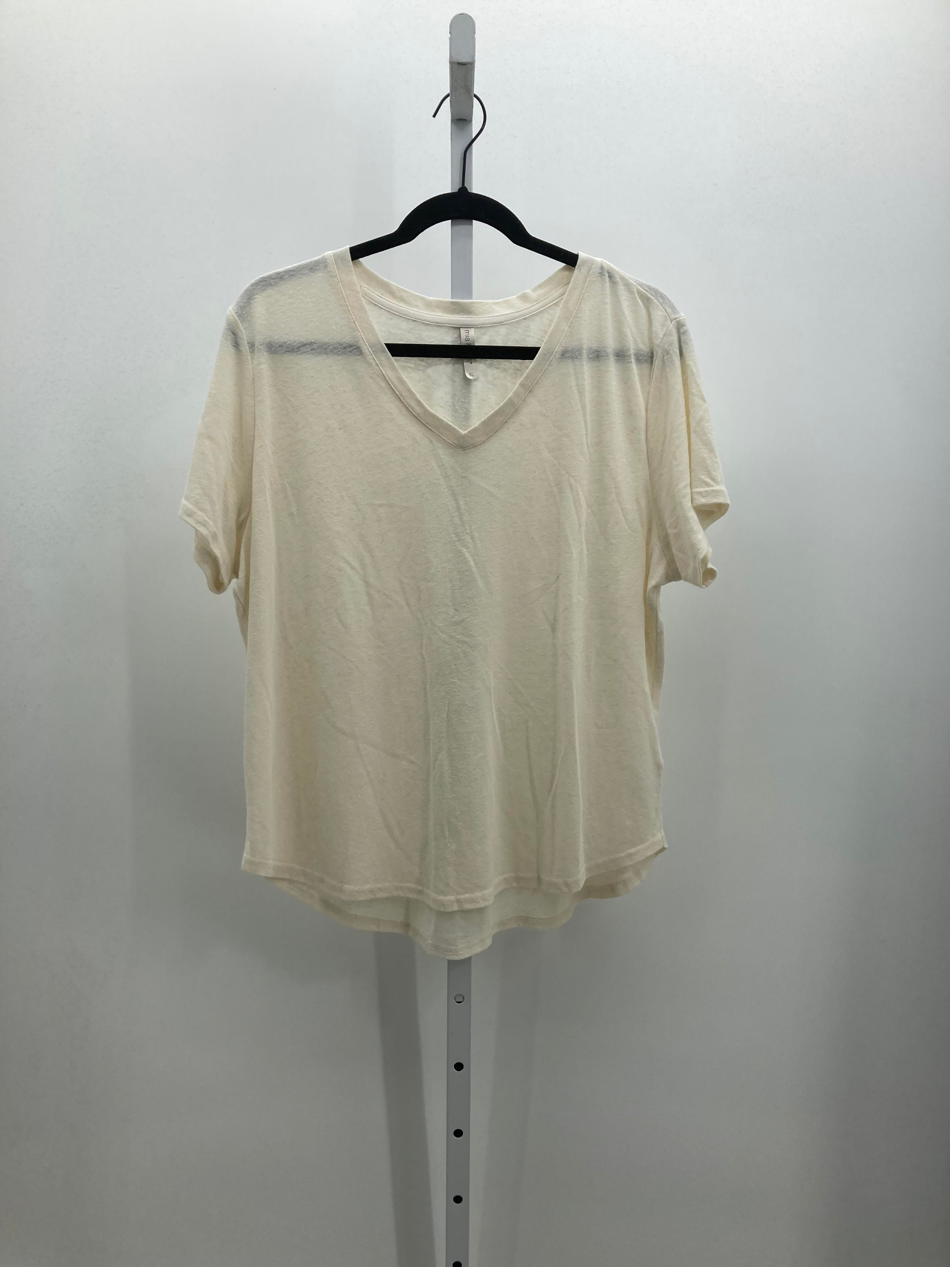 Mia & Tess Size Extra Large Misses Short Sleeve Shirt