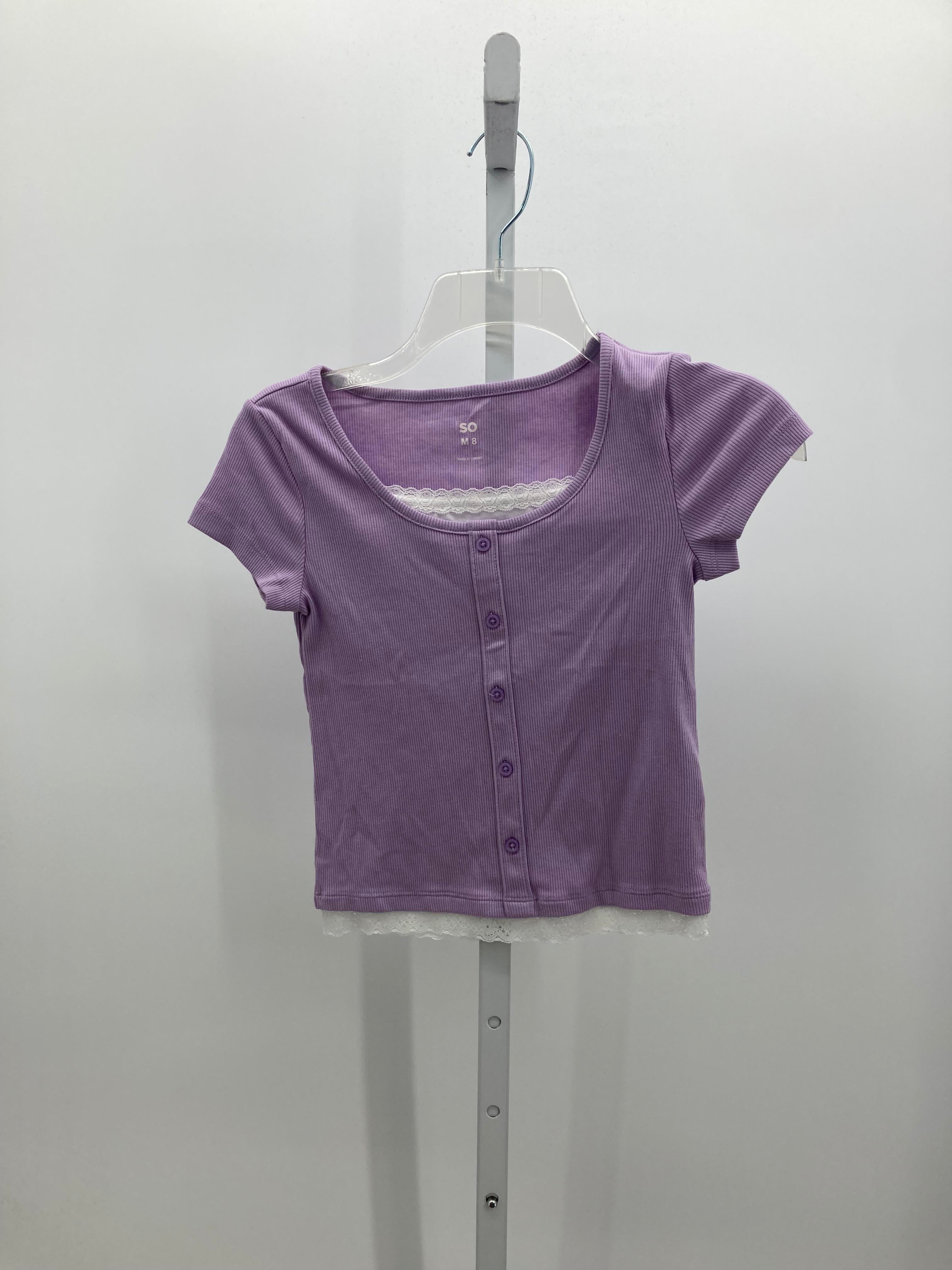 SO Size 8 Girls Short Sleeve Shirt