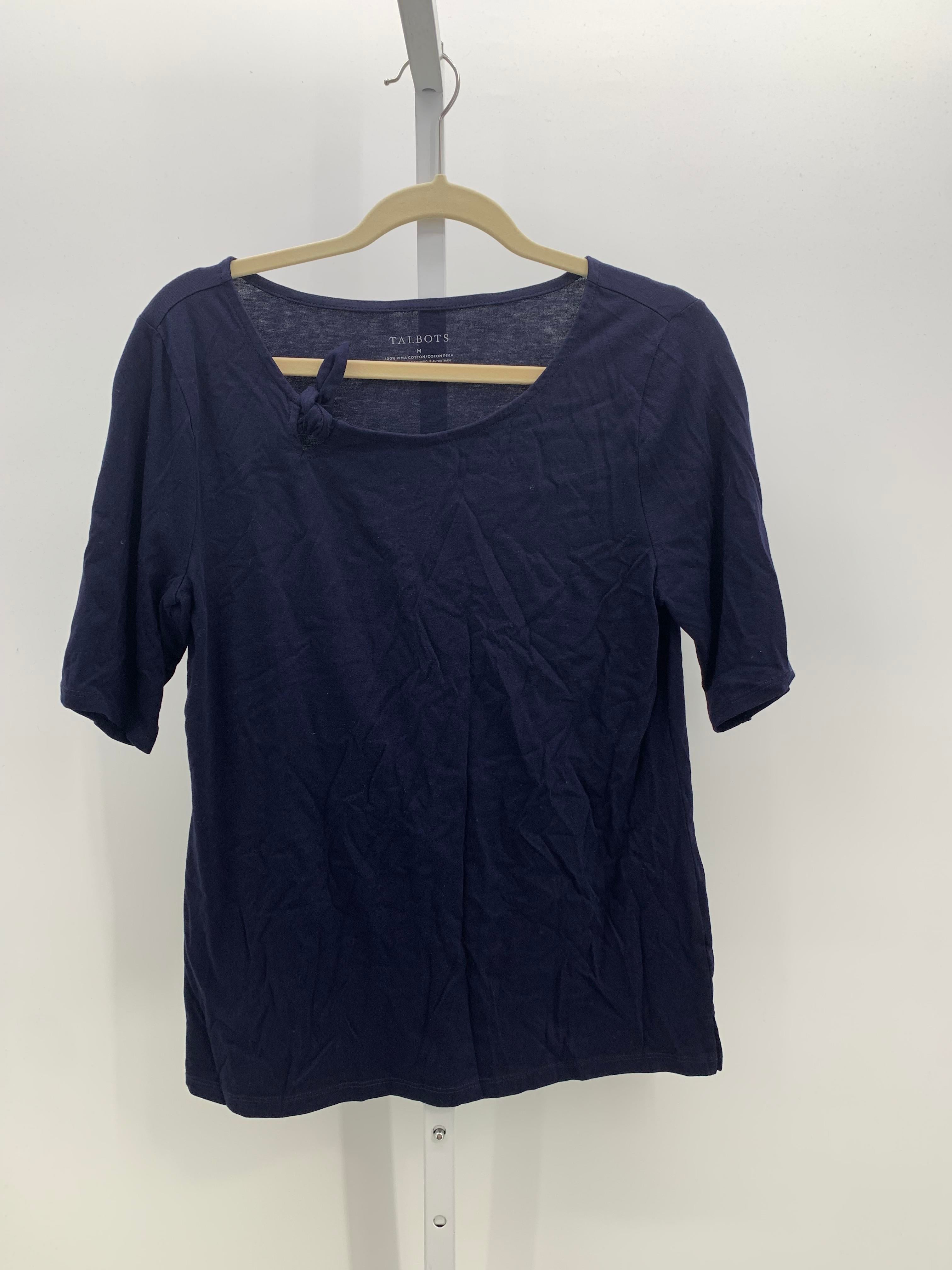 Talbots Size Medium Misses Short Sleeve Shirt