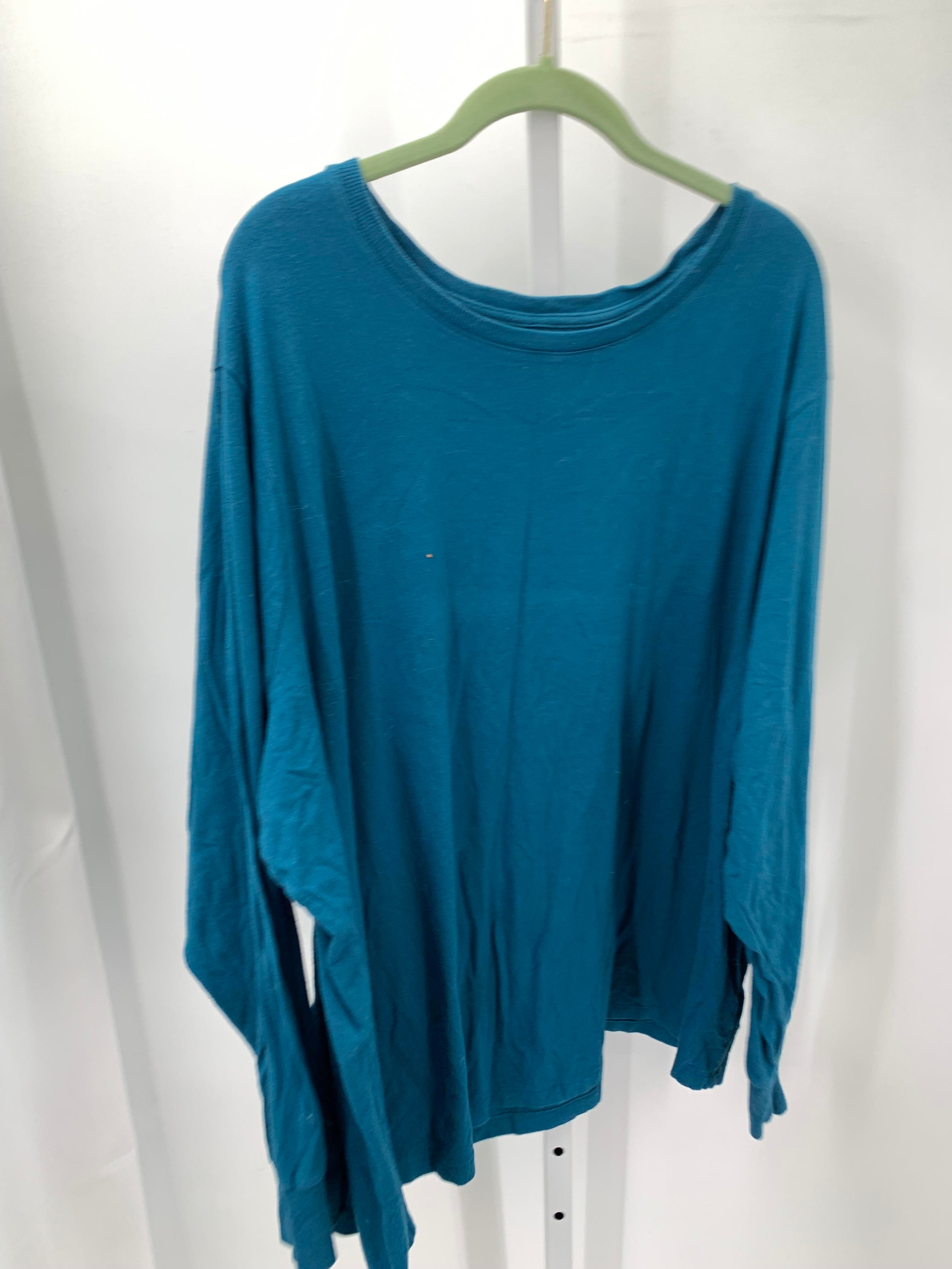 Terra & Sky Size 5X Womens Long Sleeve Shirt