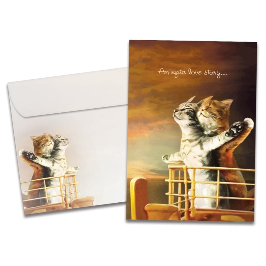 Cat Titanic Anniversary Card