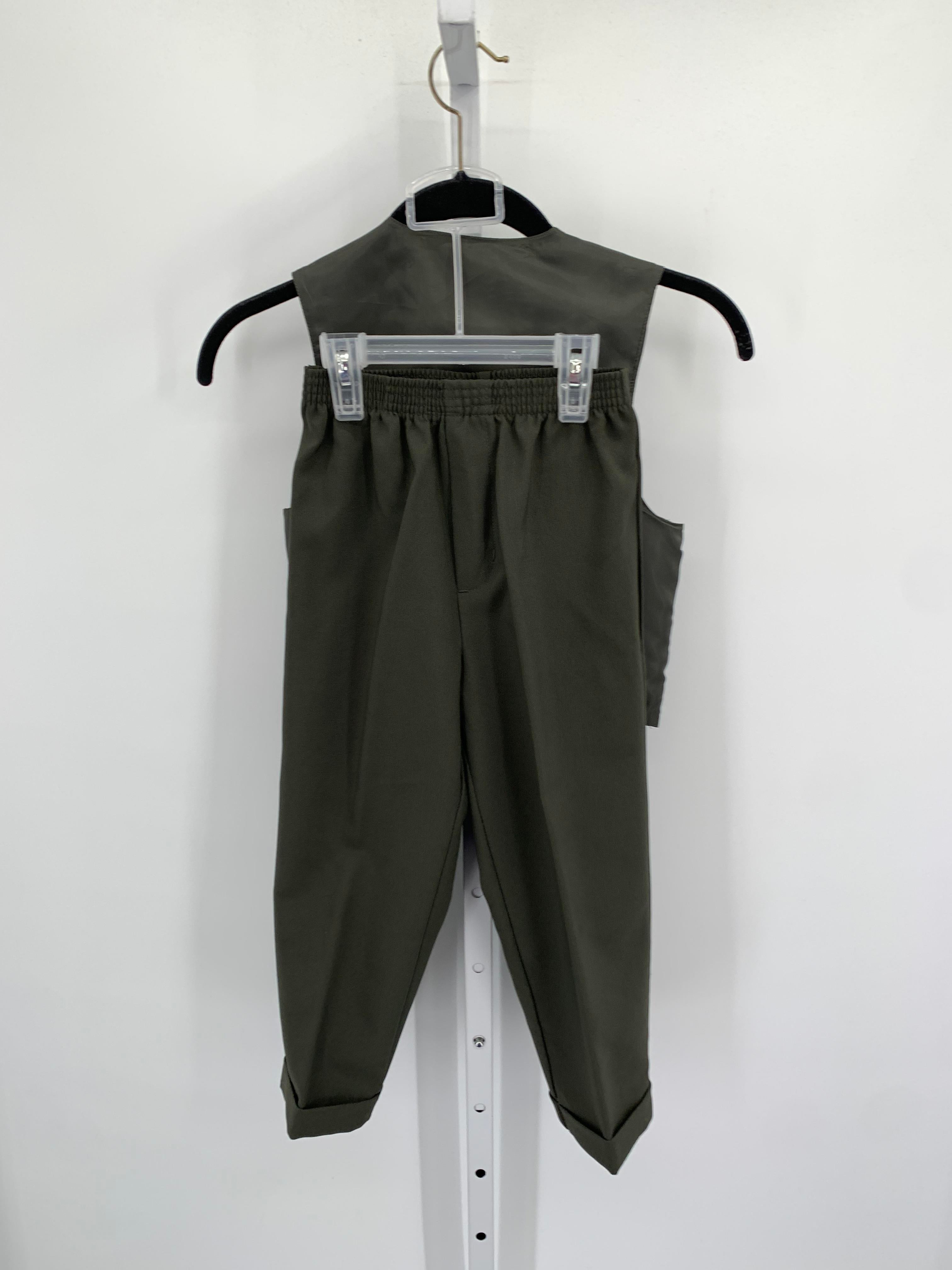 PLAID VEST ELASTIC WAIST TROUSERS.