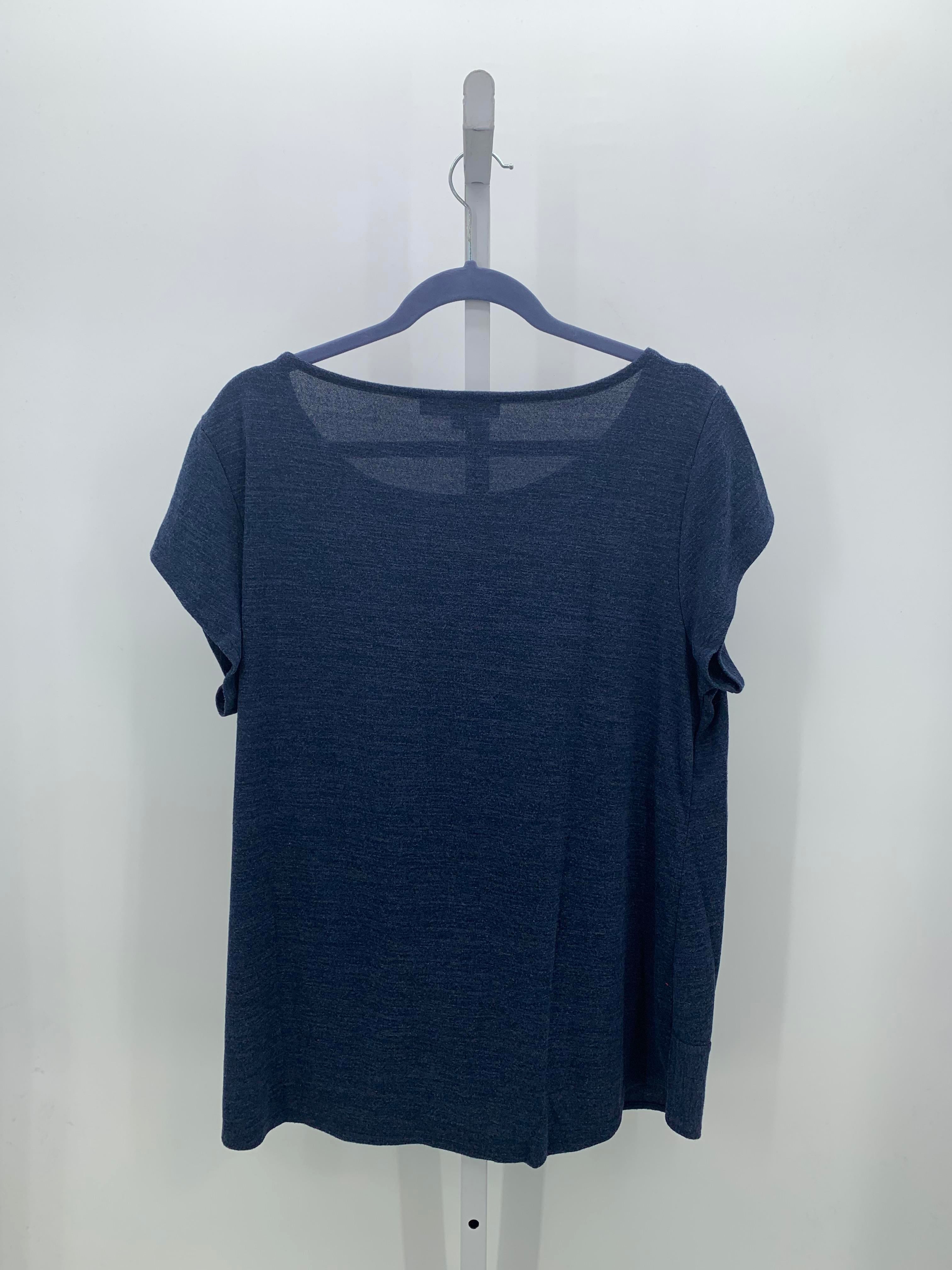 Loft Size Extra Large Misses Short Sleeve Shirt