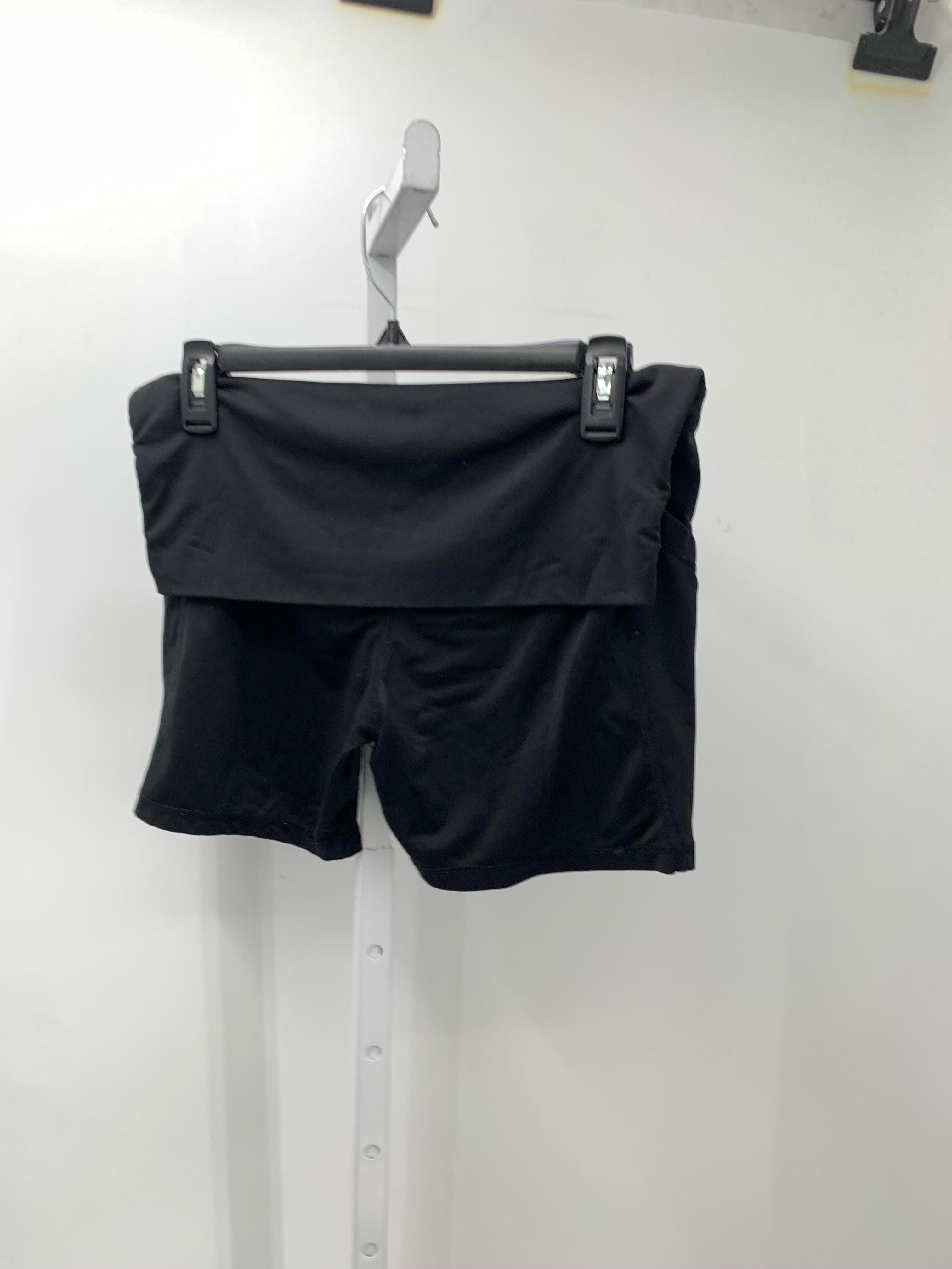 Black Size Medium Maternity Shorts