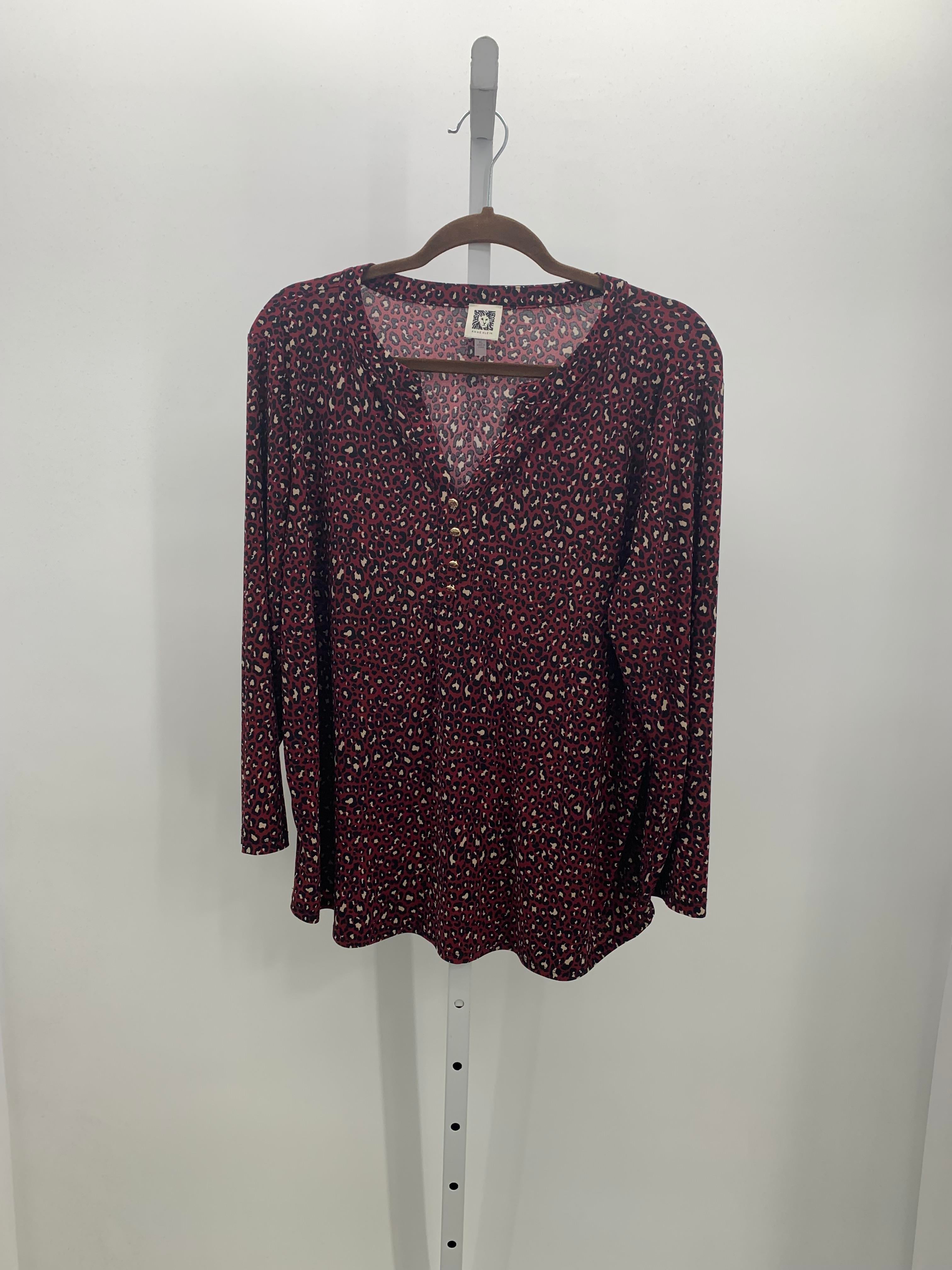 Anne Klein Size Extra Large Misses 3/4 Sleeve Shirt