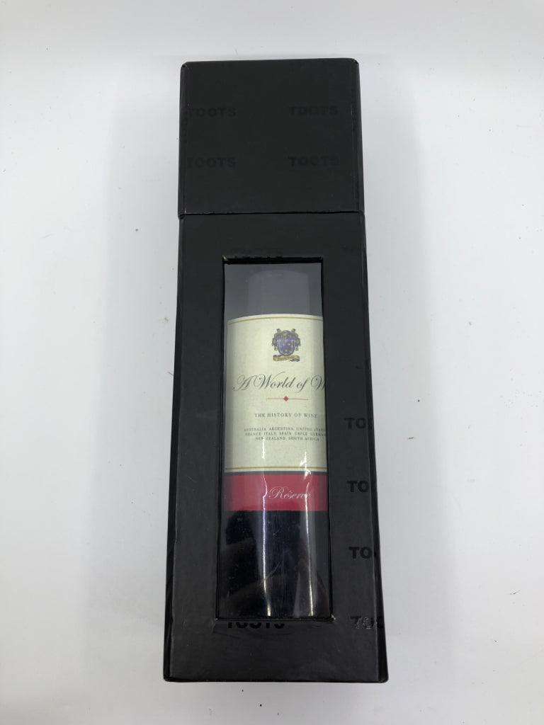 NIB "A WORLD OF WINE" BOOK SHAPED AS WINE .