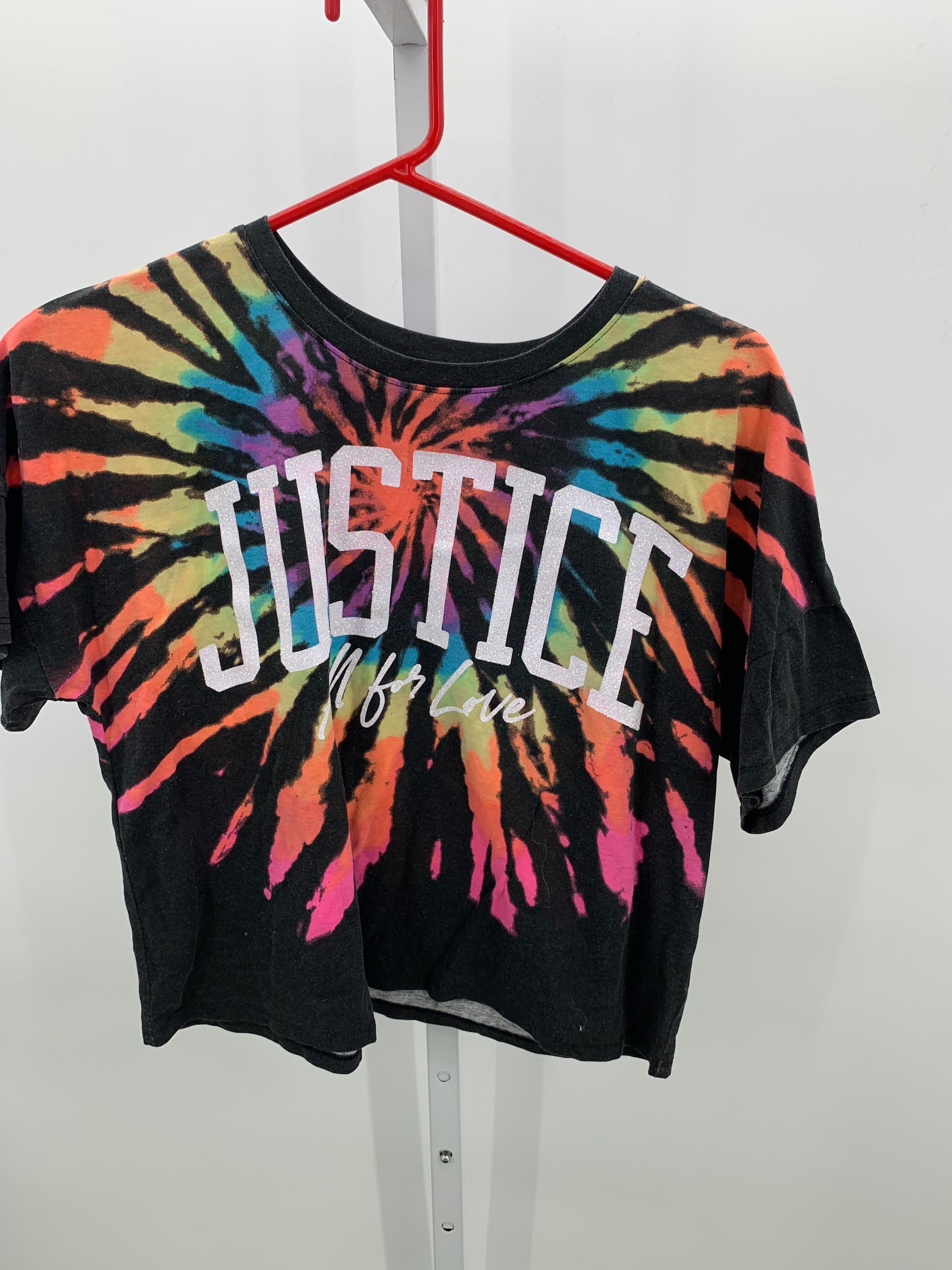 Justice Size 12-14 Girls Short Sleeve Shirt