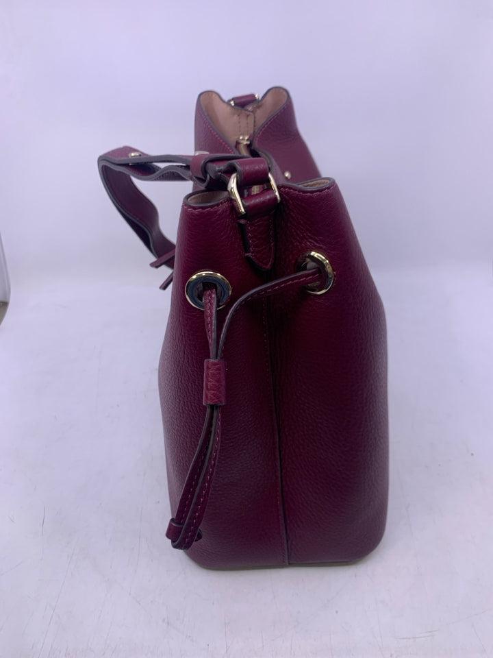 Kate Spade Marti Large Bucket Bag in Deep Berry- New With Tags