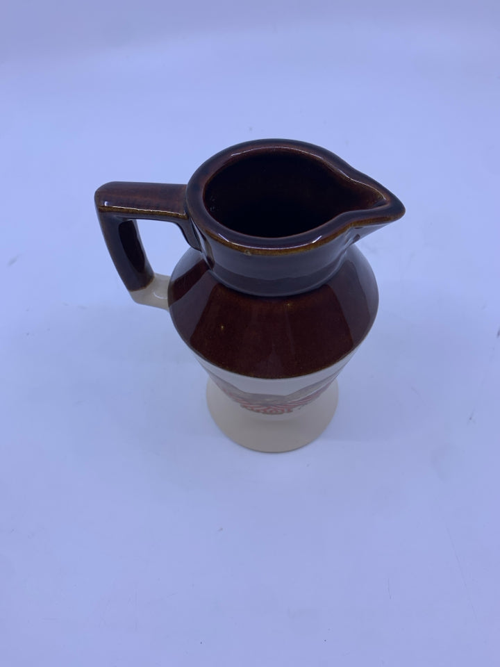 VTG BROWN TAN EAGLE PITCHER.