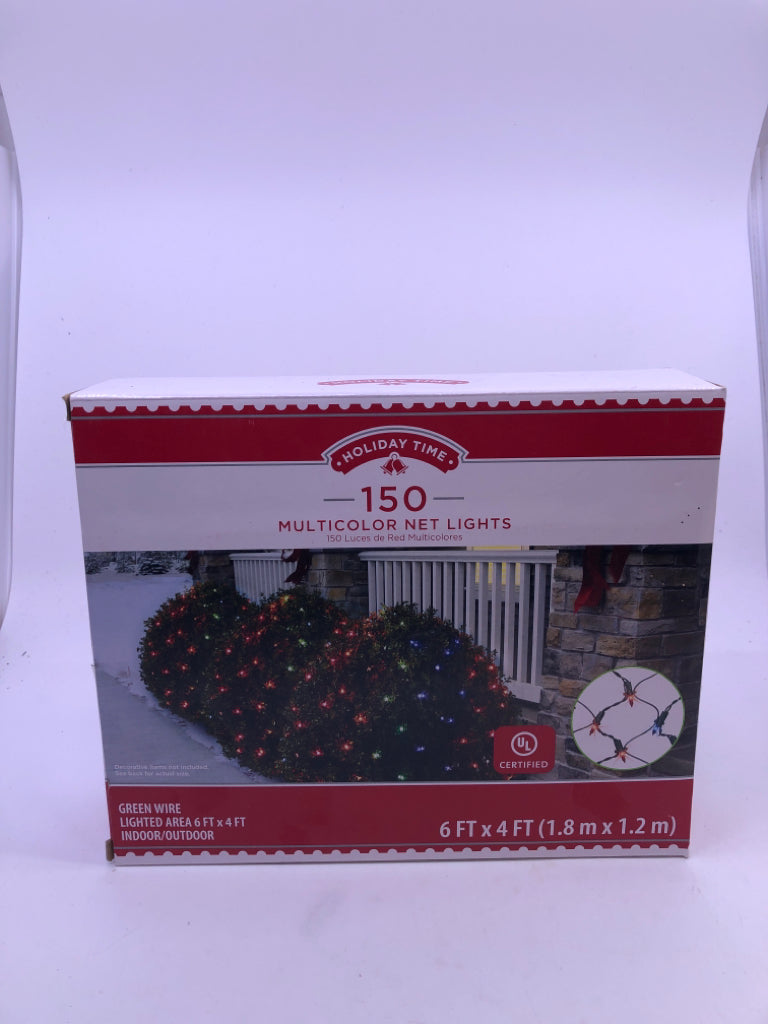 NIB MULTICOLRED NET LIGHTS.