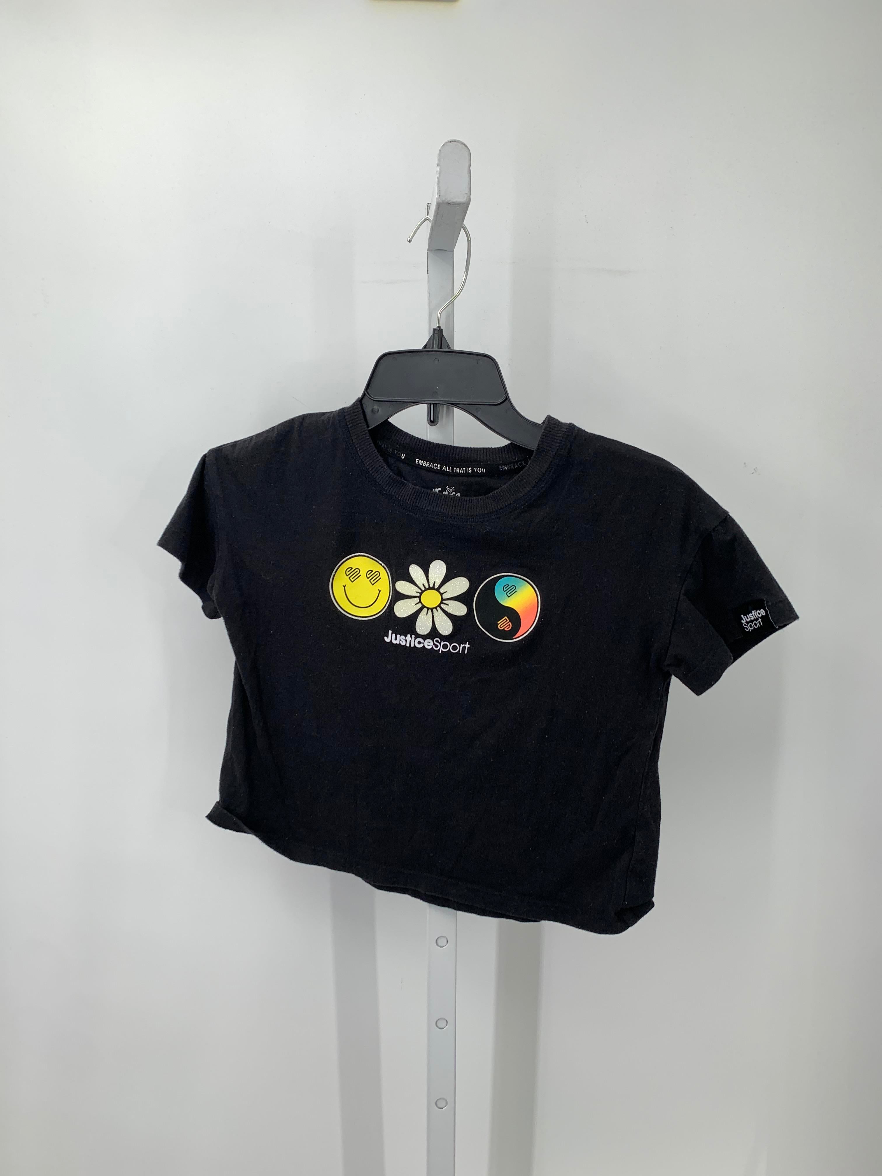 Justice Size 7-8 Girls Short Sleeve Shirt