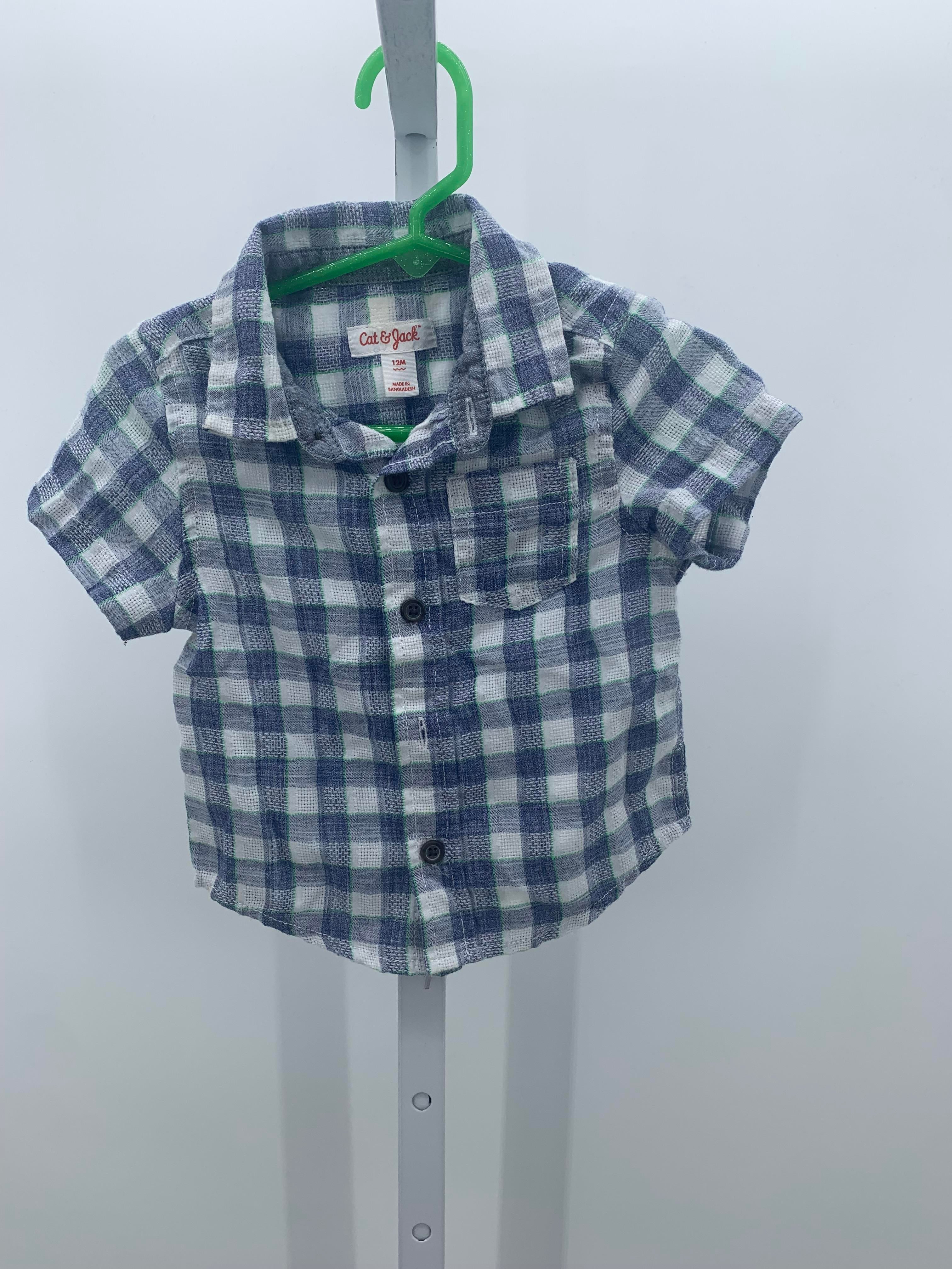 WHITE GREEN PLAID