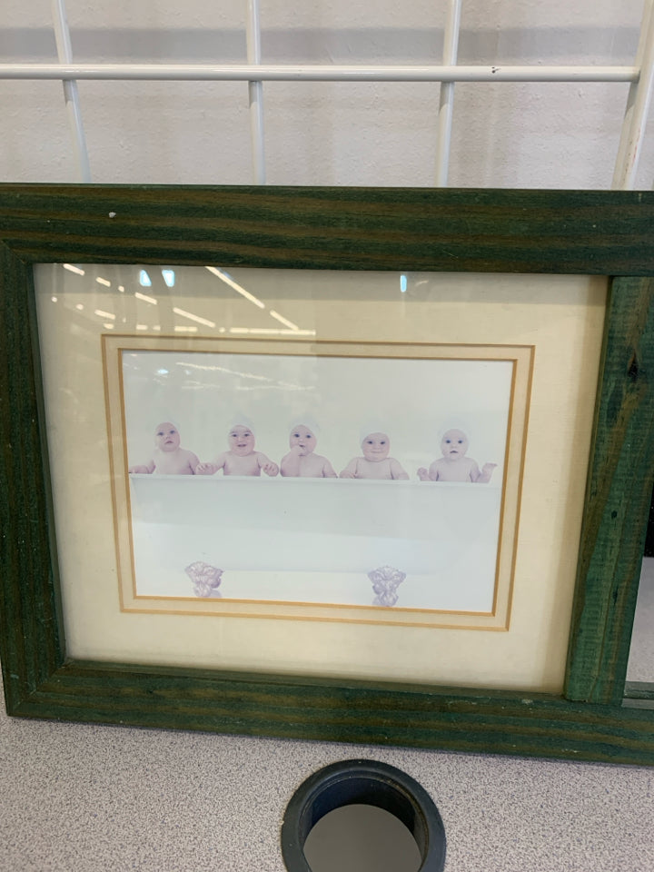 BABIES IN TUB MIRROR WALL FRAME.