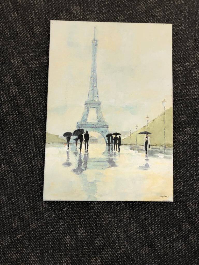 EIFFEL TOWEL CANVAS PAINTING.