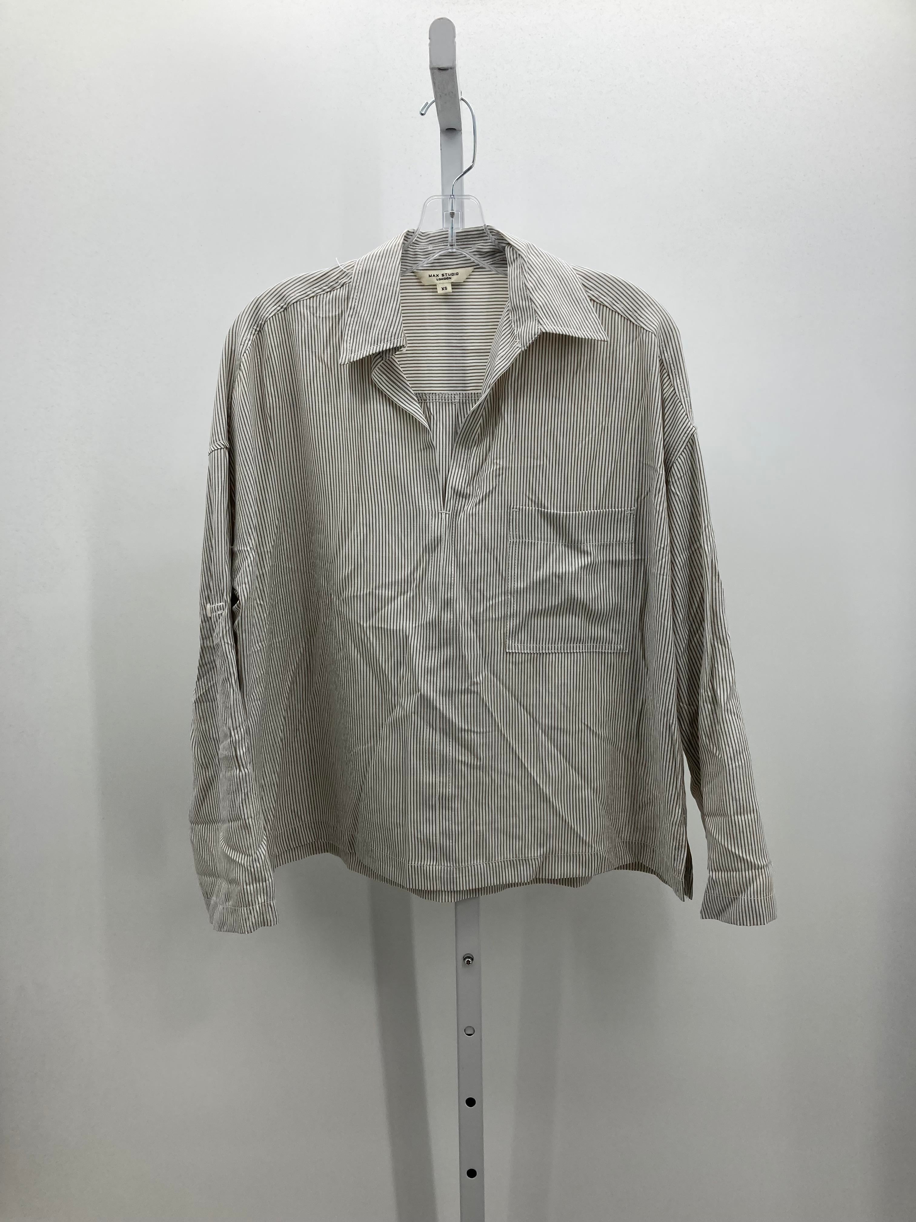 Max Studio Size X Small Misses Long Sleeve Shirt