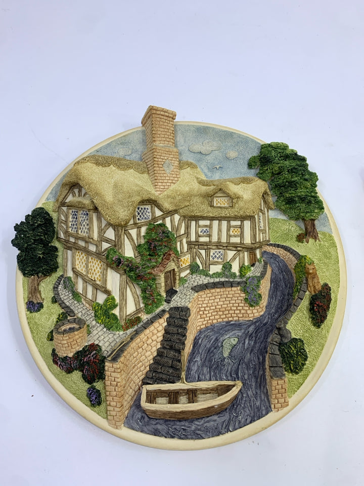 ON THE RIVERBANK 3D PLAQUE DAVID WINTER.