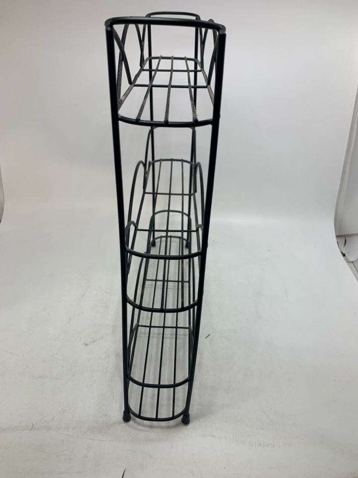 3 TIER STAND ALONE METAL SPICE RACK.
