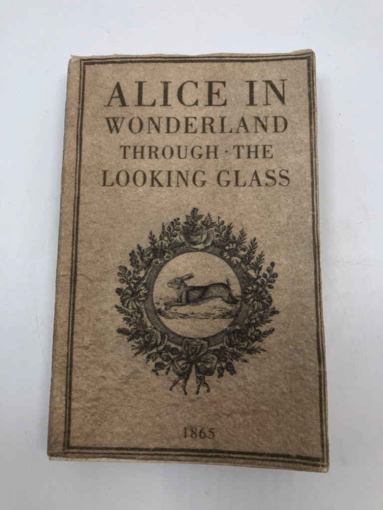 ALICE IN WONDERLAND DECORATIVE DISTRESSED BLANK NOTEBOOK.