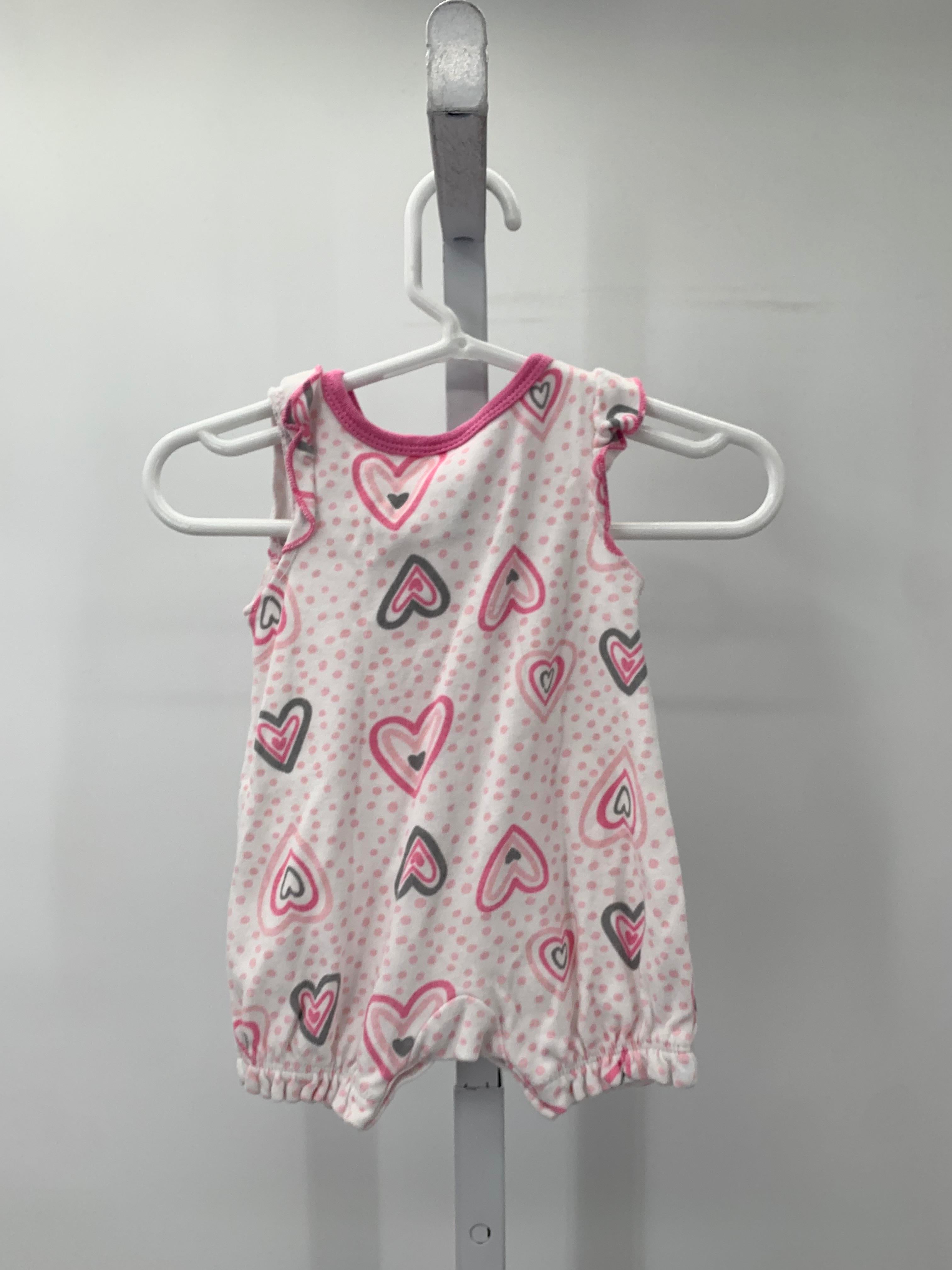 Size 0-3 months Girls Sleeveless Romper