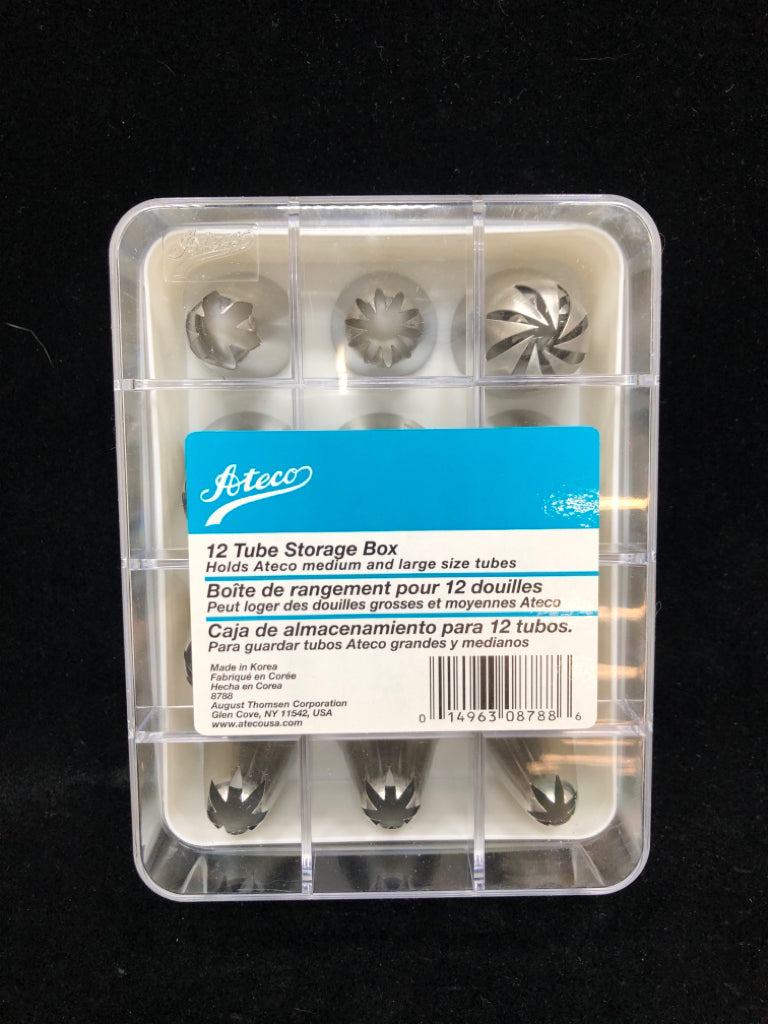 NIB 12PC PIPING TIPS MED AND LG SIZES.