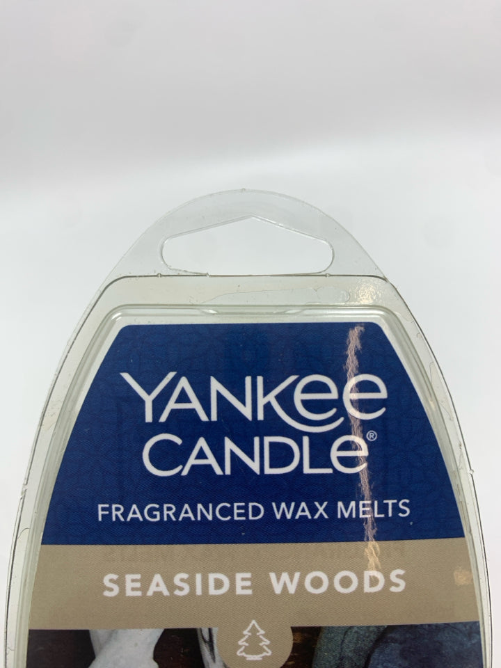 NIP SEASIDE WOODS YANKEE CANDLE WAX MELTS.