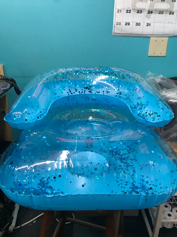 Blue Inflatable Sparkle Chair