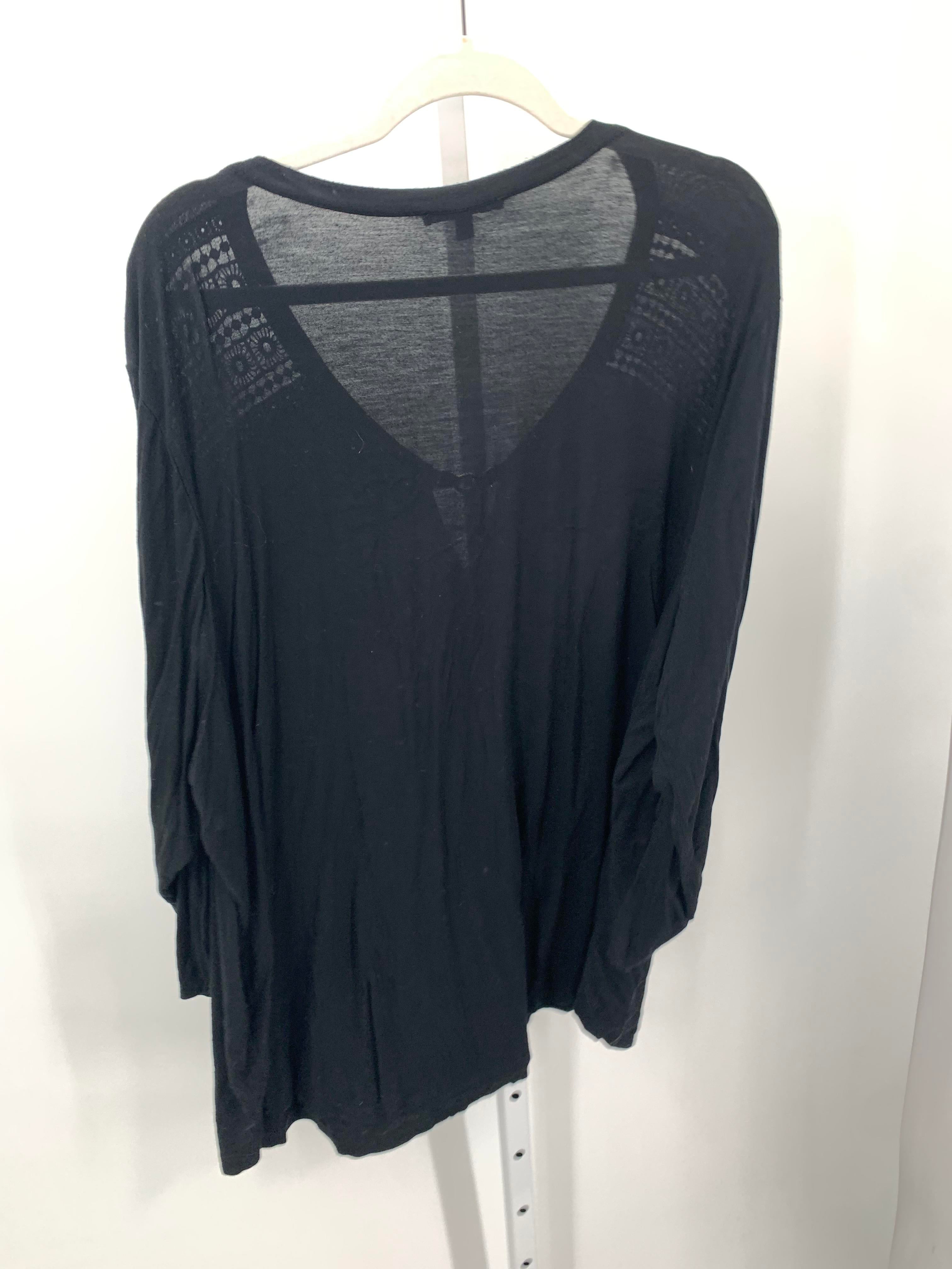 Cable & Gauge Size 3X Womens 3/4 Sleeve Shirt