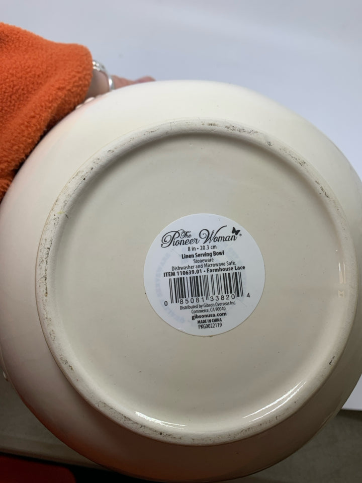 NEW "LINEN SERVING BOWL".