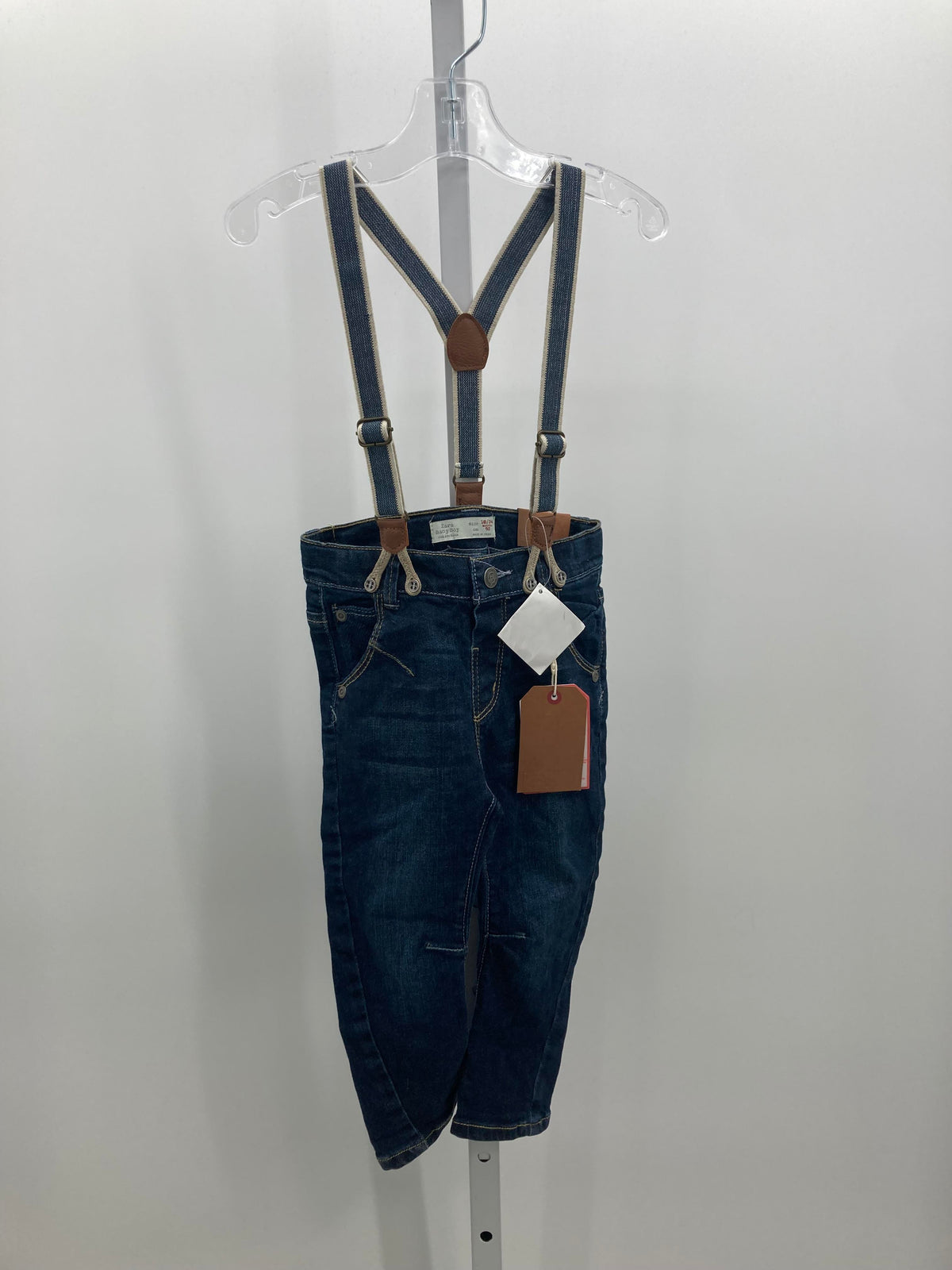 NEW ADJ WAIST JEANS WITH SUSPENDERS