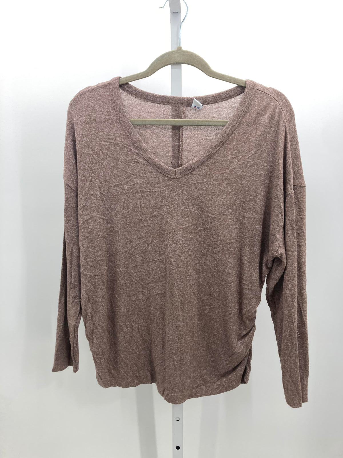 Old Navy Brown Size Large Maternity Long Sleeve Shirt