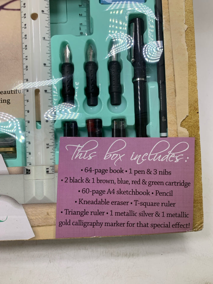 NIB COMPLETE CALLIGRAPHY KIT.