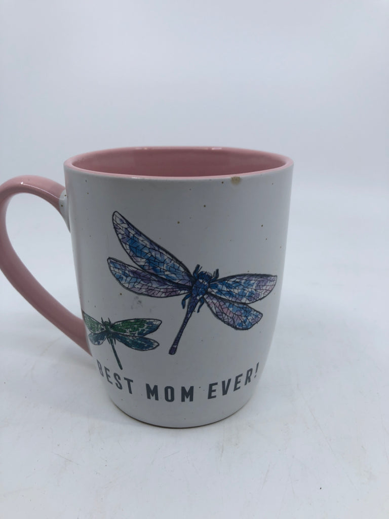 BEST MOM EVER DRAGON FLY MUG.
