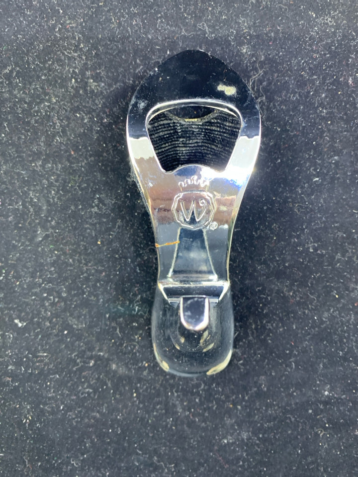 SILVER SHOE BOTTLE OPENER.