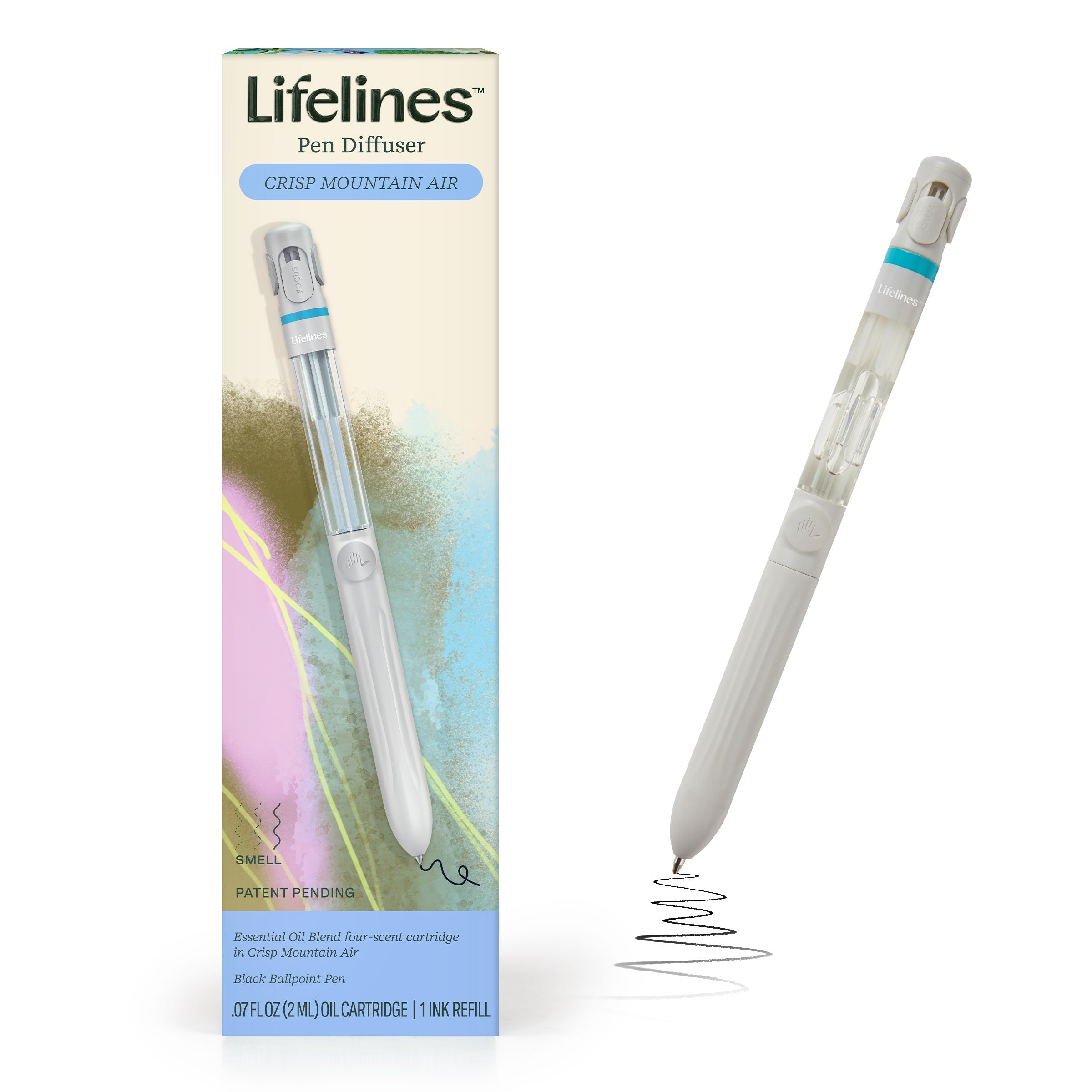 Lifelines Pen Diffuser with 4-Scent Cartridge (Crisp Mountain Air)