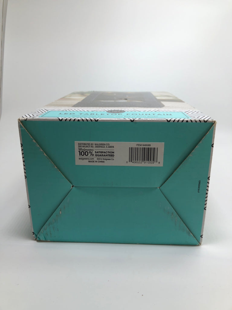 NIB LED TABLETOP FOUNTAIN.