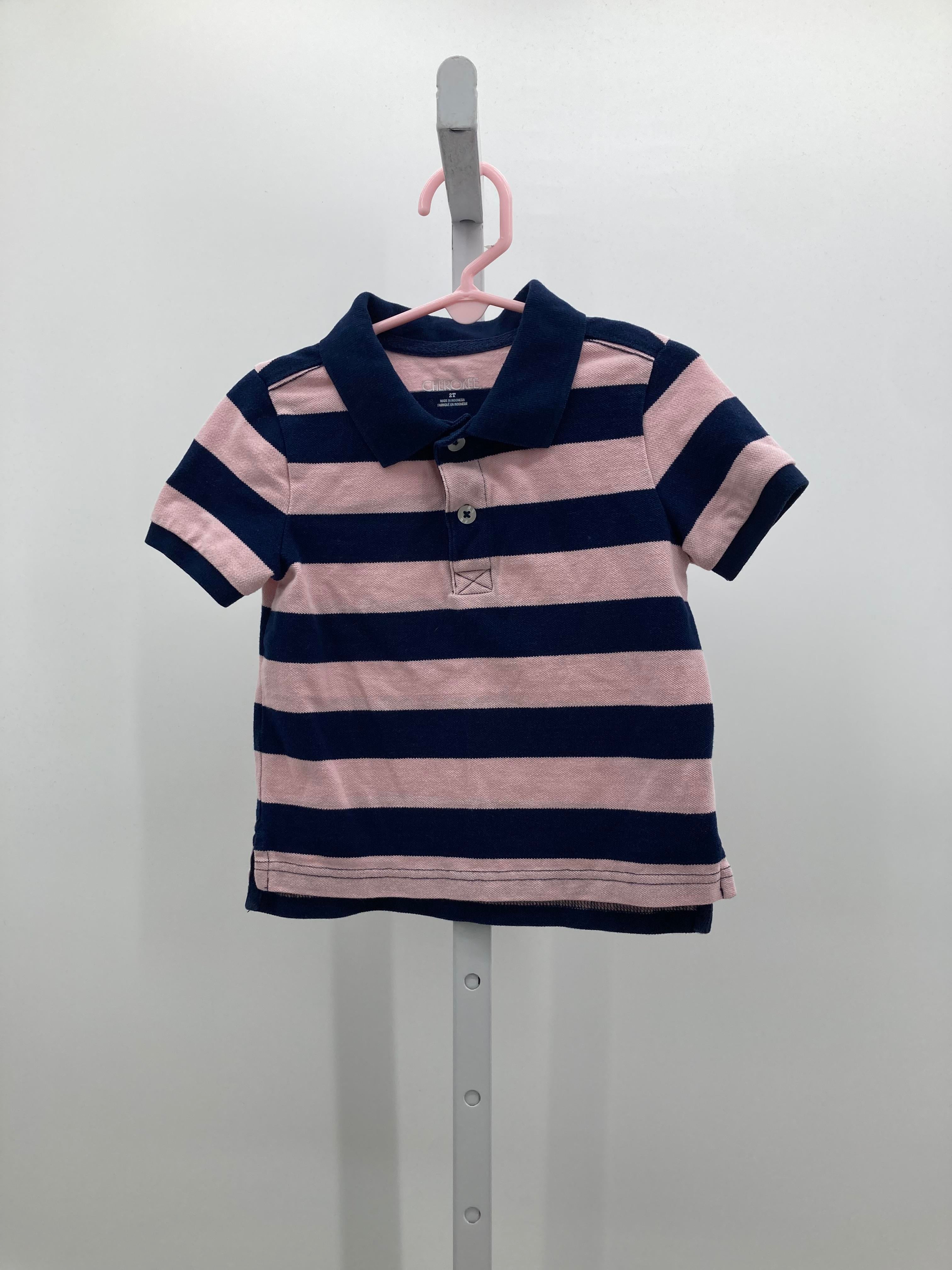 PINK STRIPES POLO