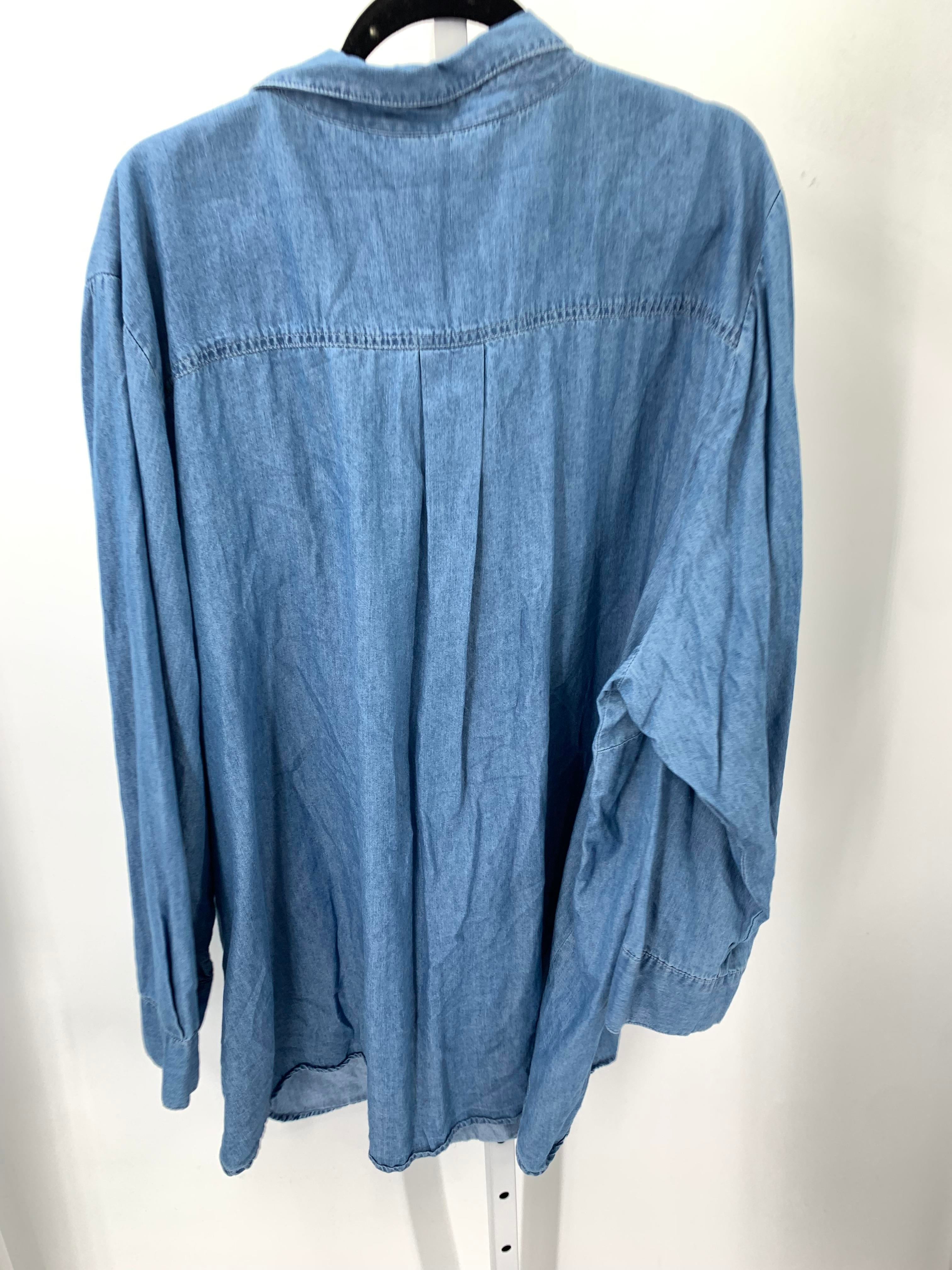 Woman Within Size 4X Womens Long Sleeve Shirt