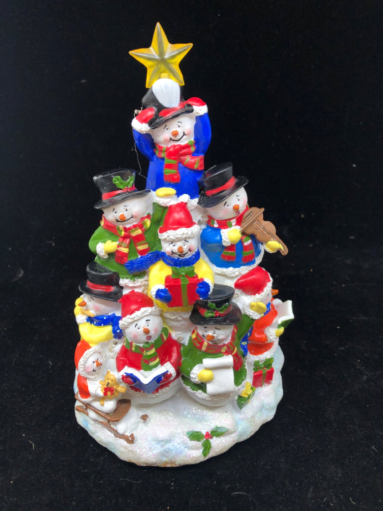 LIGHT UP SNOWMAN CHRISTMAS TREE.
