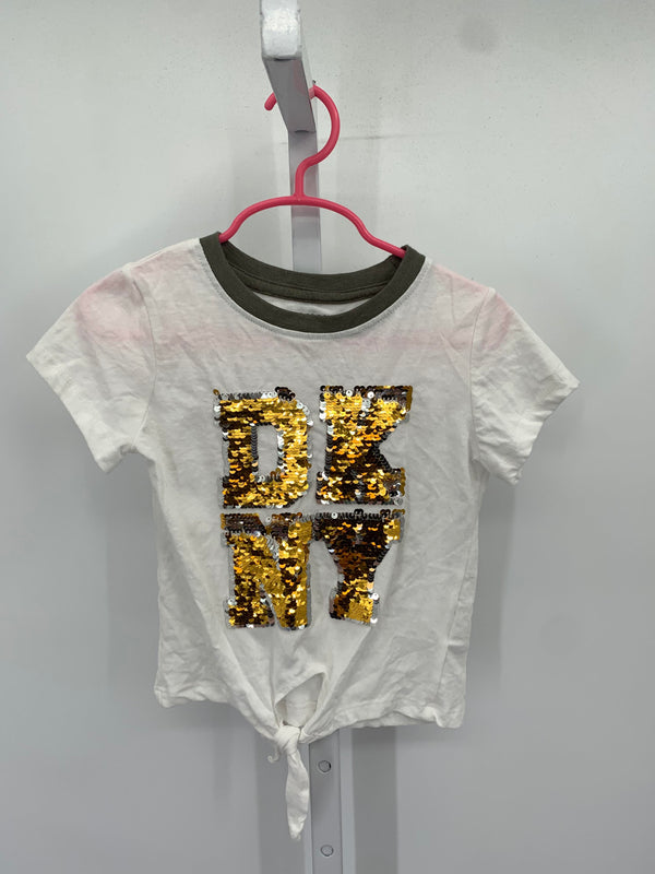 DKNY Size 4 Girls Short Sleeve Shirt