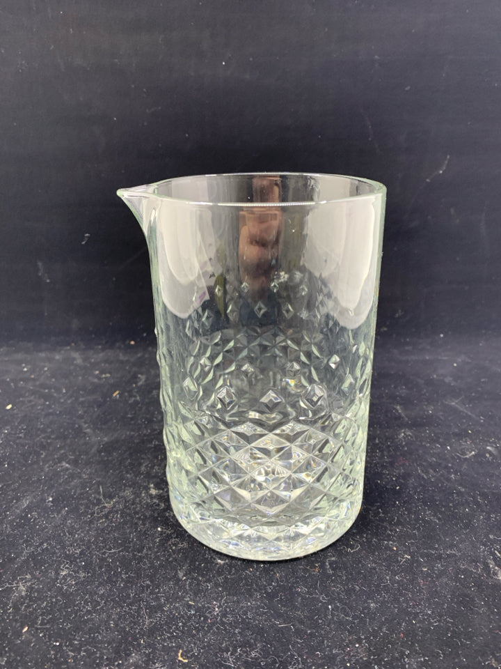 DIAMOND PATTERN COCKTAIL PITCHER- NO HANDLE.