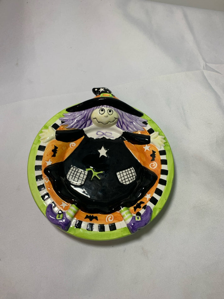WITCH HALLOWEEN CANDY DISH.