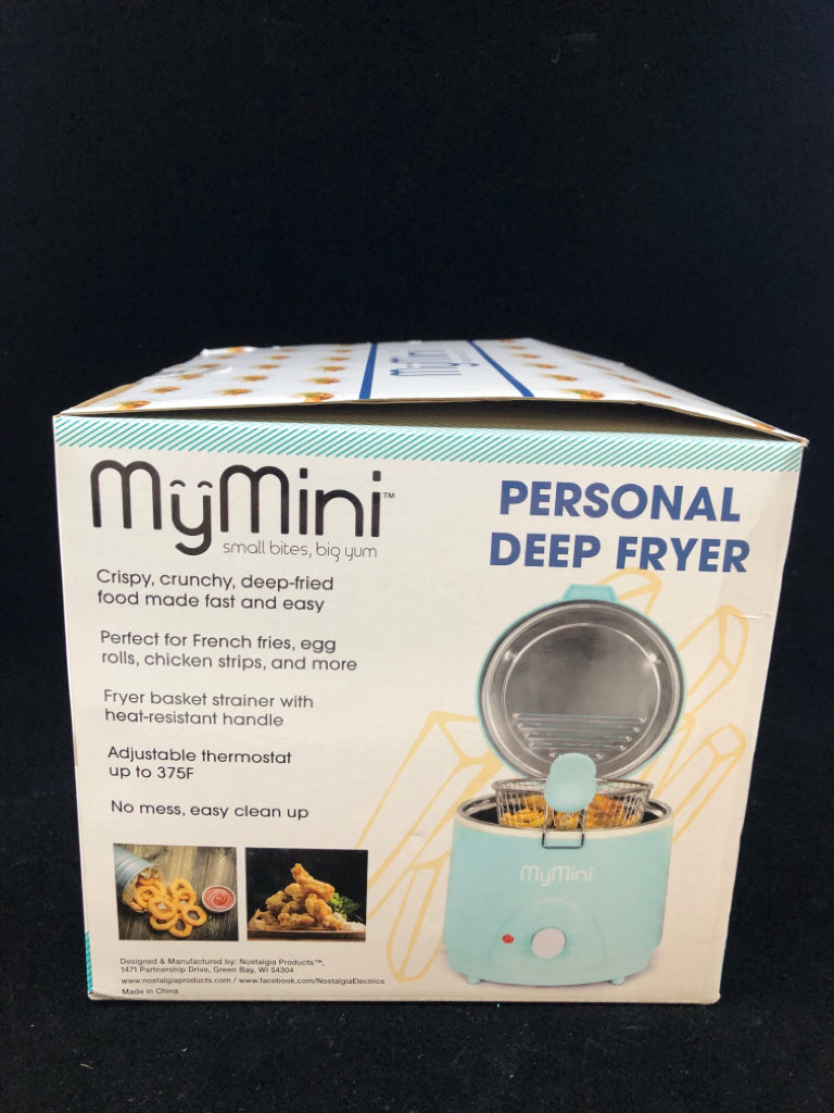 NIB MY MINI DEEP FRYER.