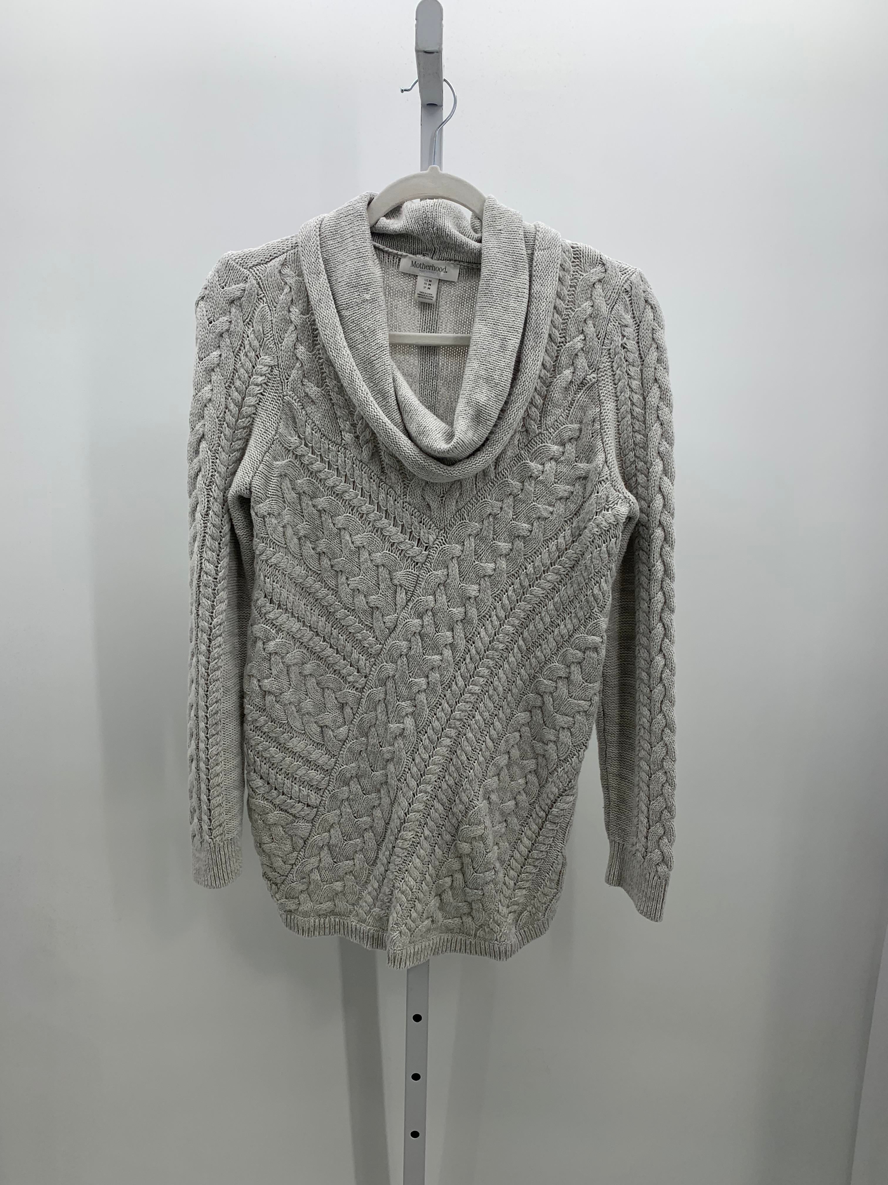 Motherhood Grey Size Medium Maternity Long Sleeve Sweater